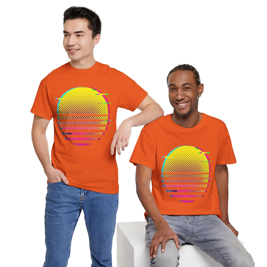 Retro Glitch Sunrise T-Shirt