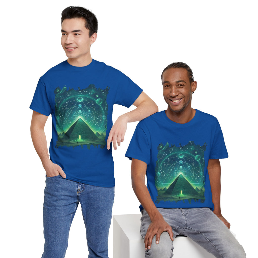 Mystic Pyramid Graphic Tee — Cosmic Geometry T-Shirt