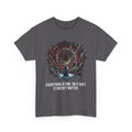 Nihilistic Penguin Portal T-Shirt — Cosmic Vortex Zen Unisex Tee