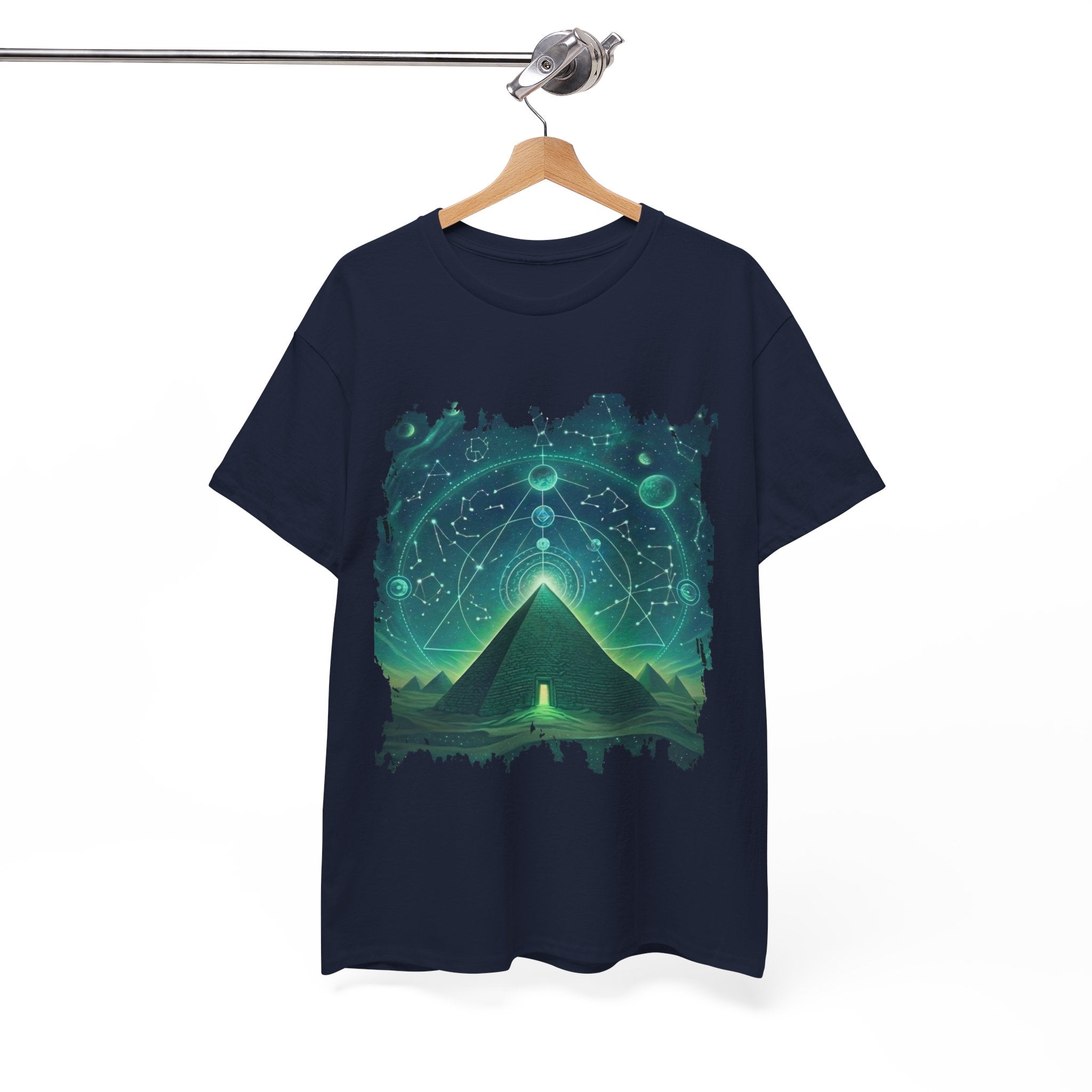 Mystic Pyramid Graphic Tee — Cosmic Geometry T-Shirt