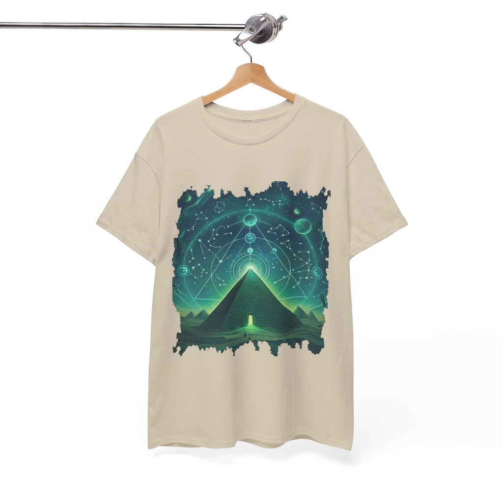 Mystic Pyramid Graphic Tee — Cosmic Geometry T-Shirt