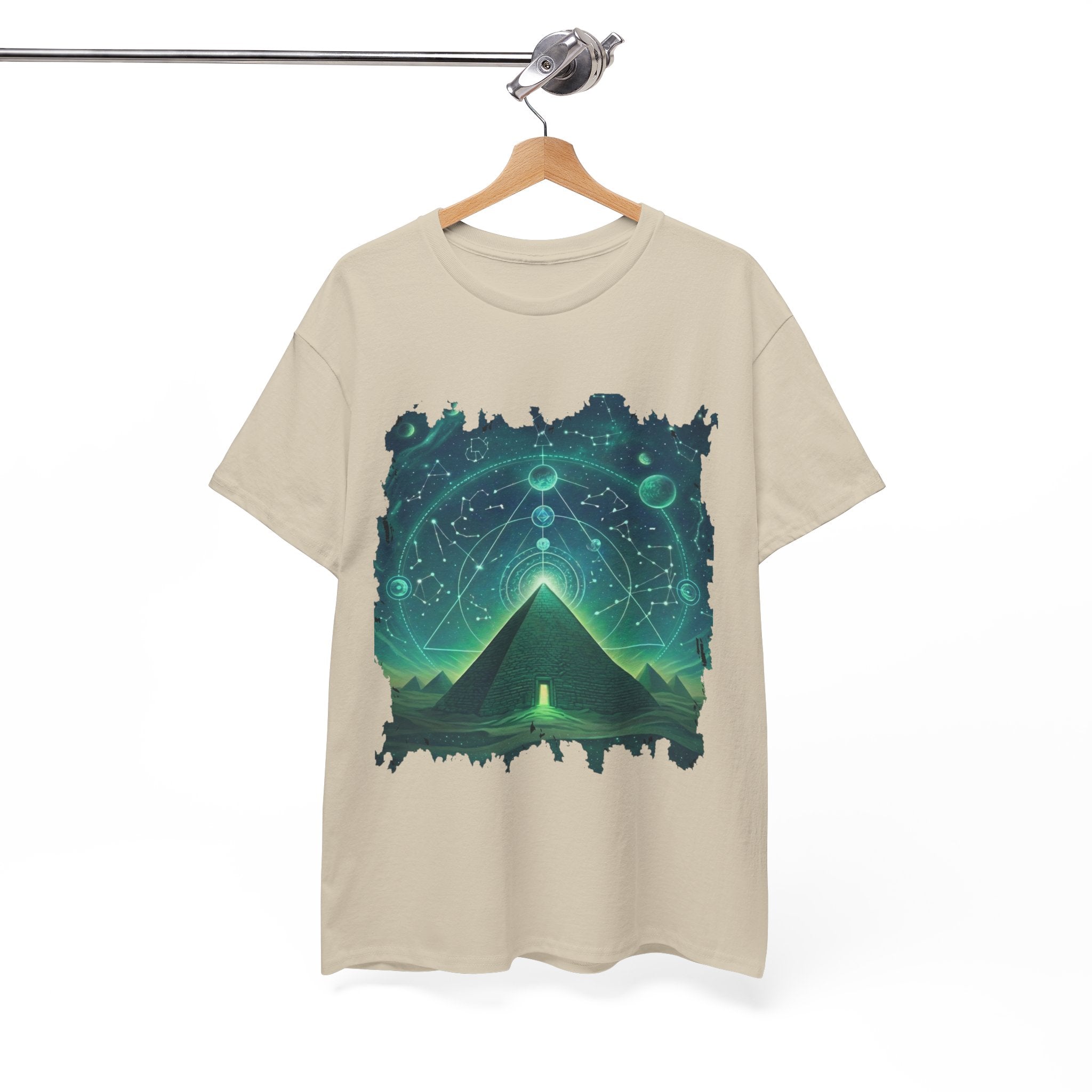 Mystic Pyramid Graphic Tee — Cosmic Geometry T-Shirt