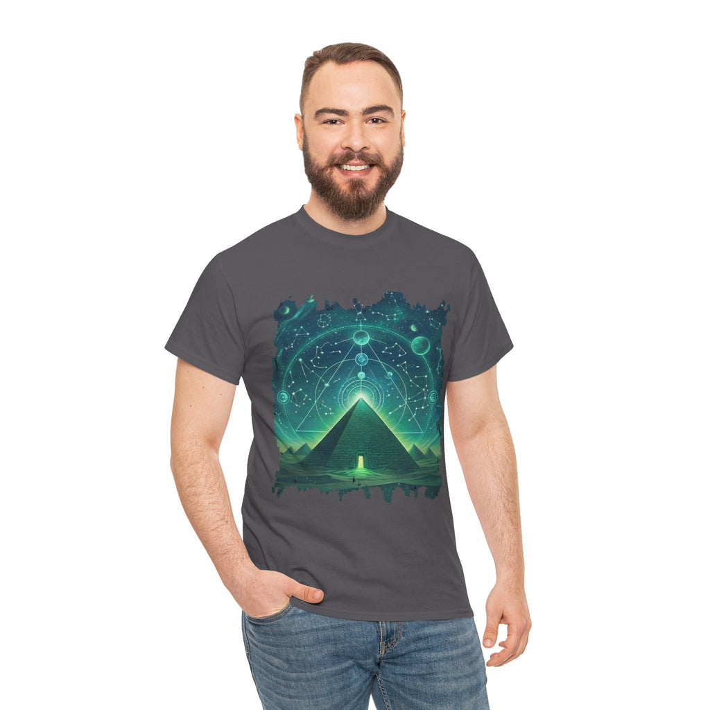 Mystic Pyramid Graphic Tee — Cosmic Geometry T-Shirt