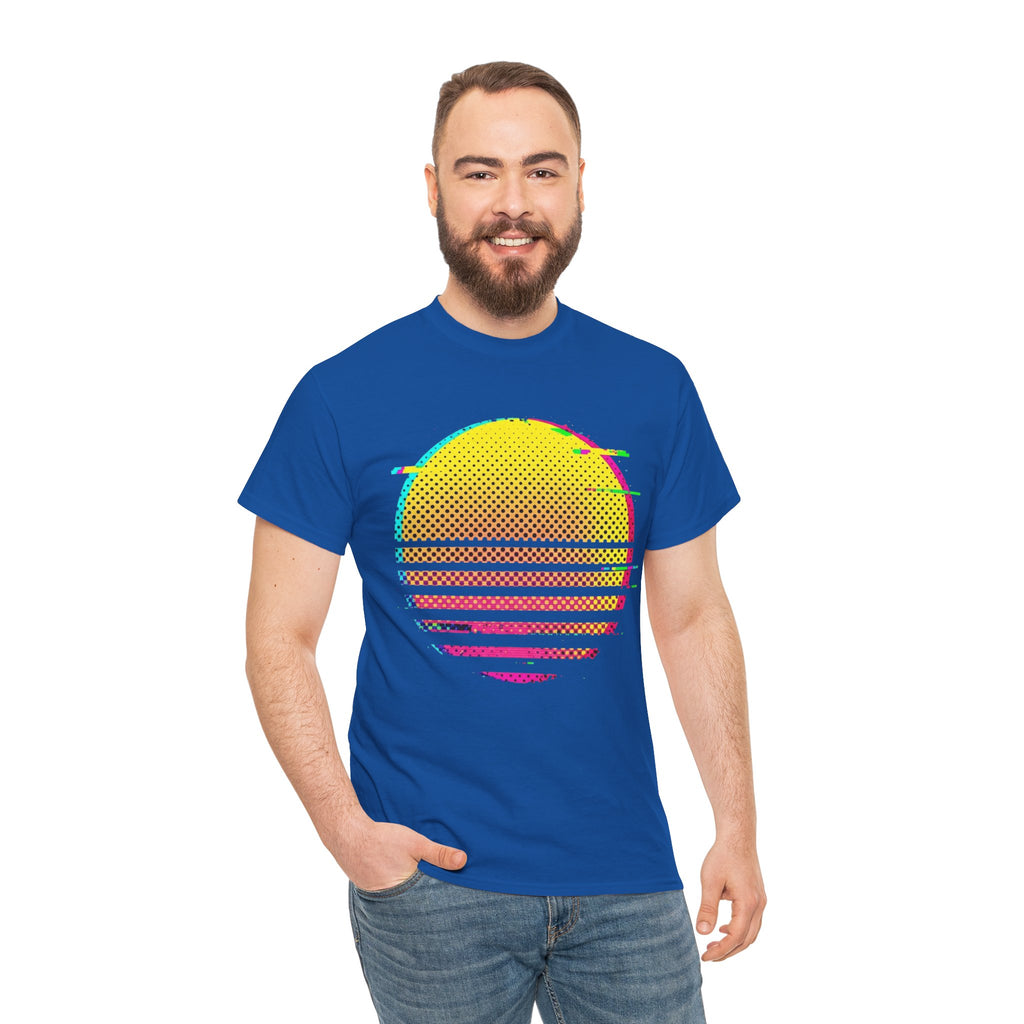 Retro Glitch Sunrise T-Shirt