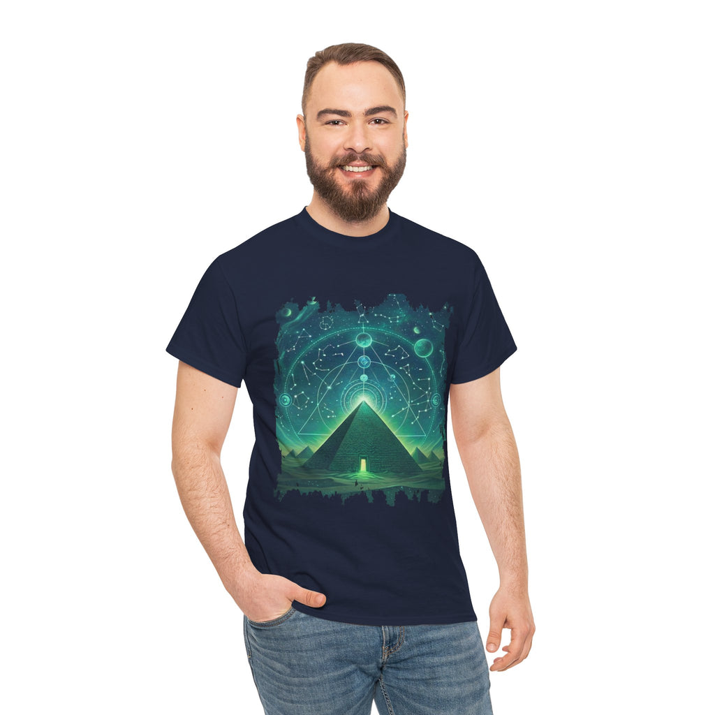 Mystic Pyramid Graphic Tee — Cosmic Geometry T-Shirt