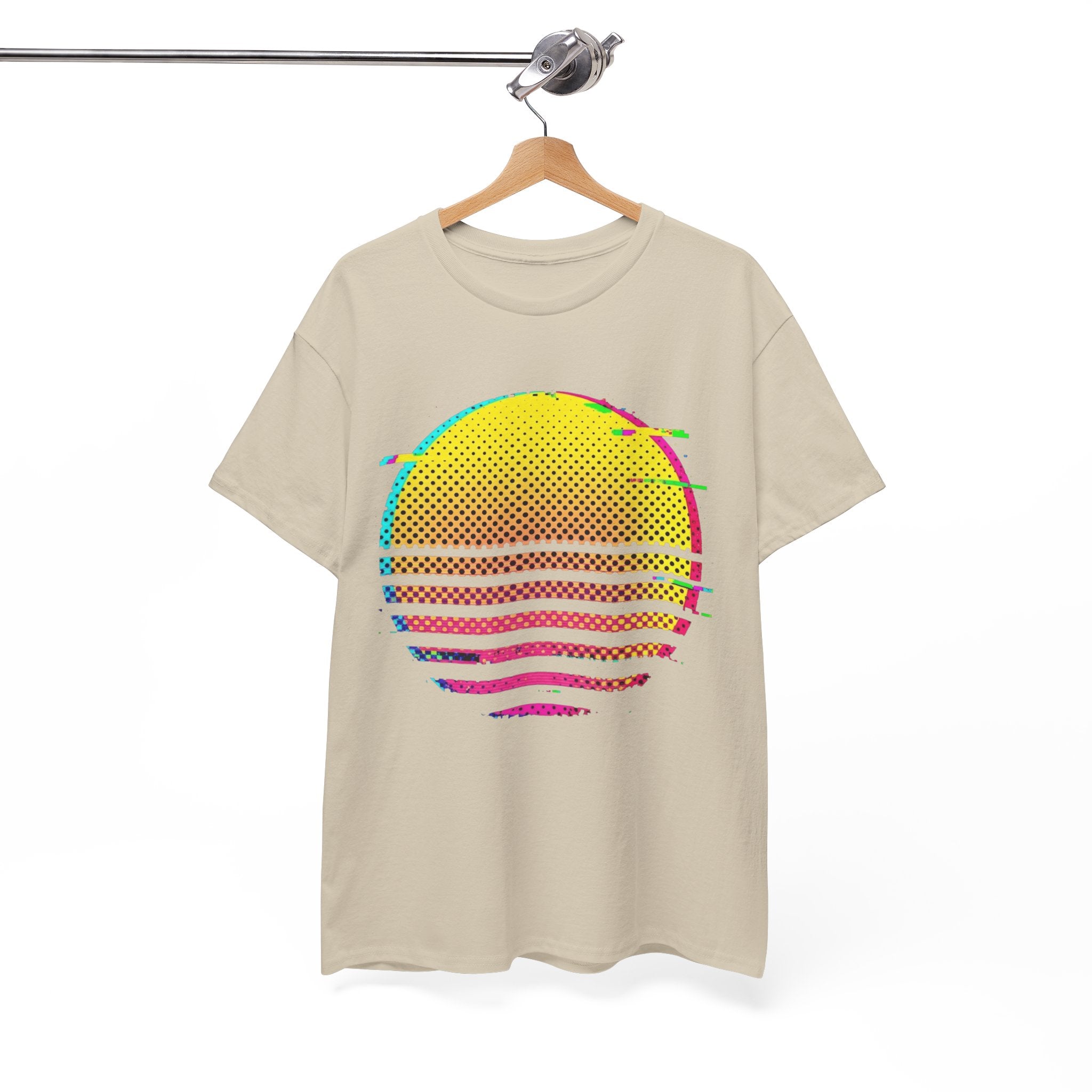 Retro Glitch Sunrise T-Shirt