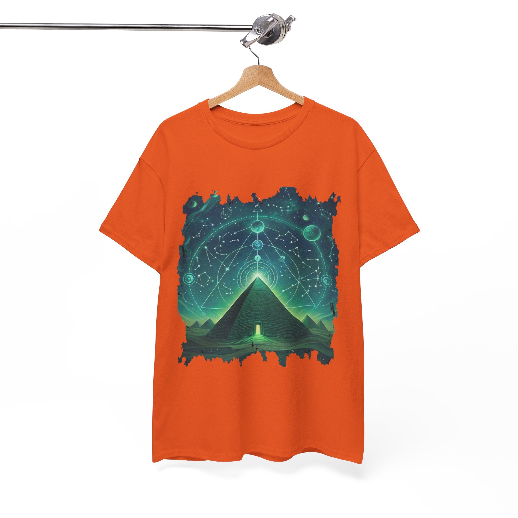 Mystic Pyramid Graphic Tee — Cosmic Geometry T-Shirt