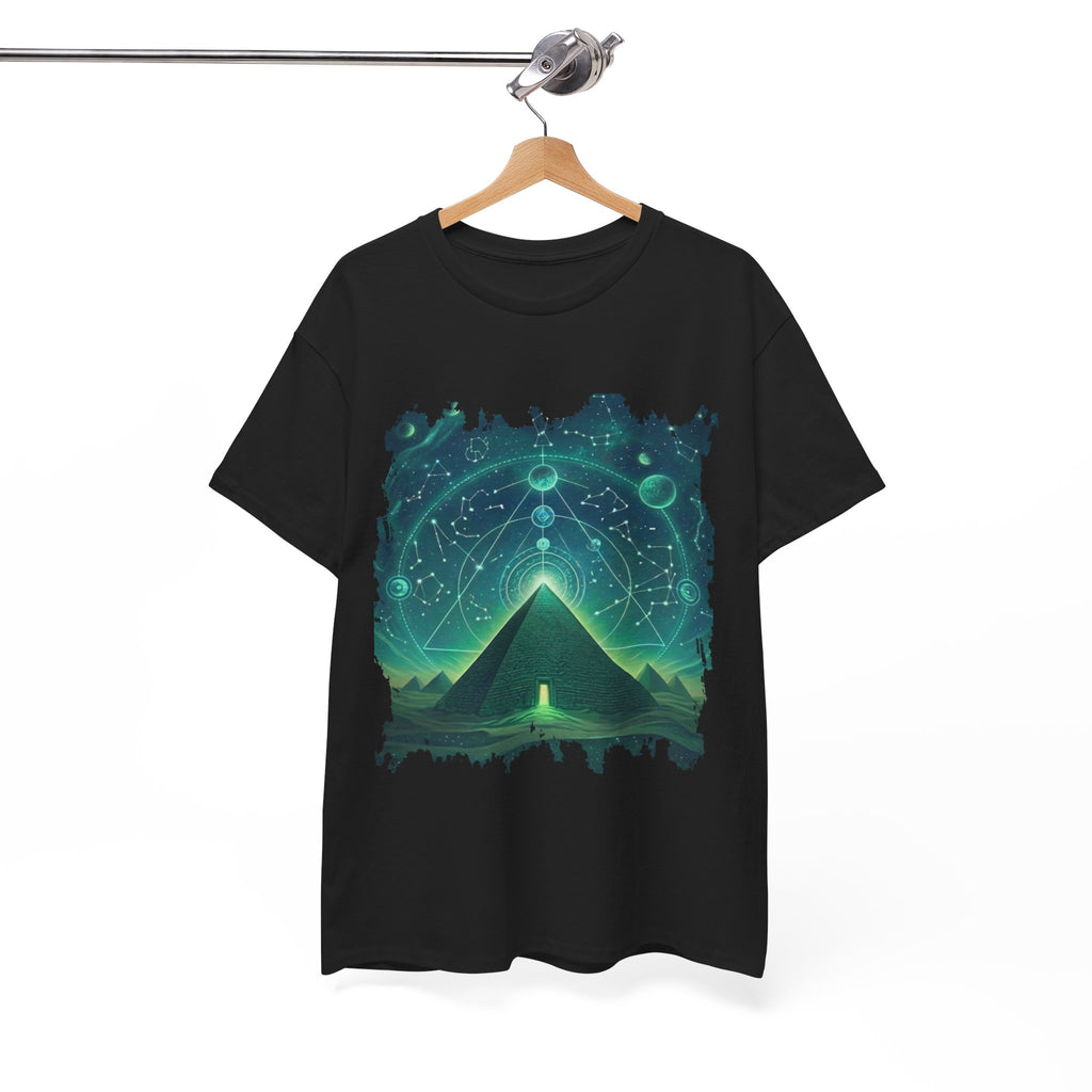 Mystic Pyramid Graphic Tee — Cosmic Geometry T-Shirt