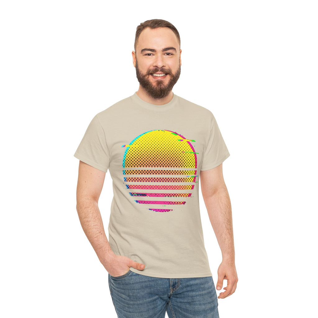 Retro Glitch Sunrise T-Shirt