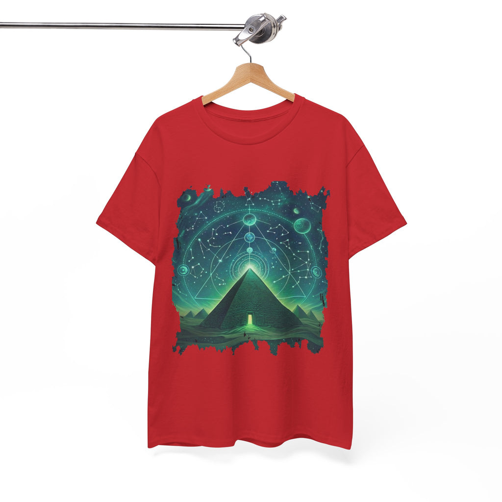 Mystic Pyramid Graphic Tee — Cosmic Geometry T-Shirt