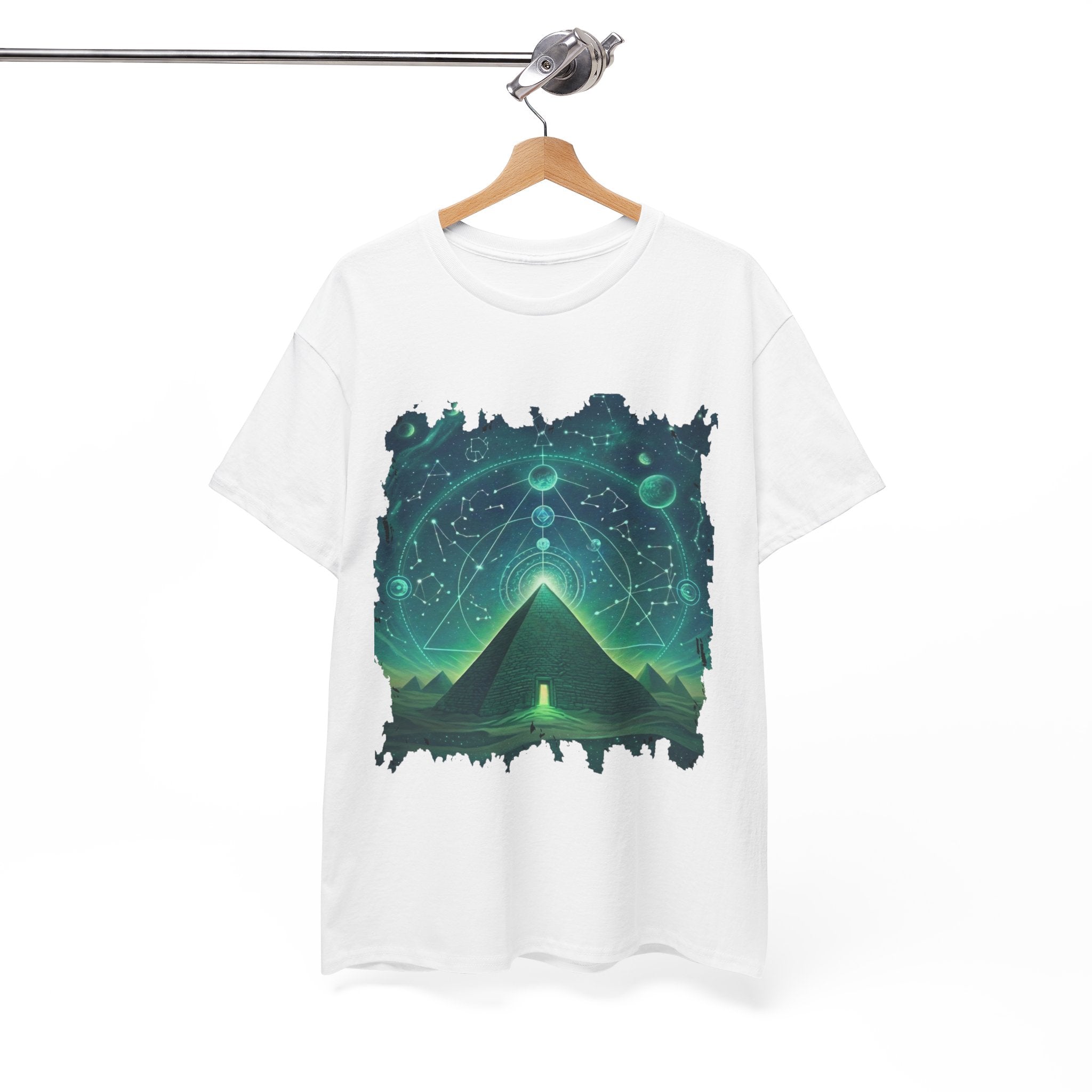 Mystic Pyramid Graphic Tee — Cosmic Geometry T-Shirt