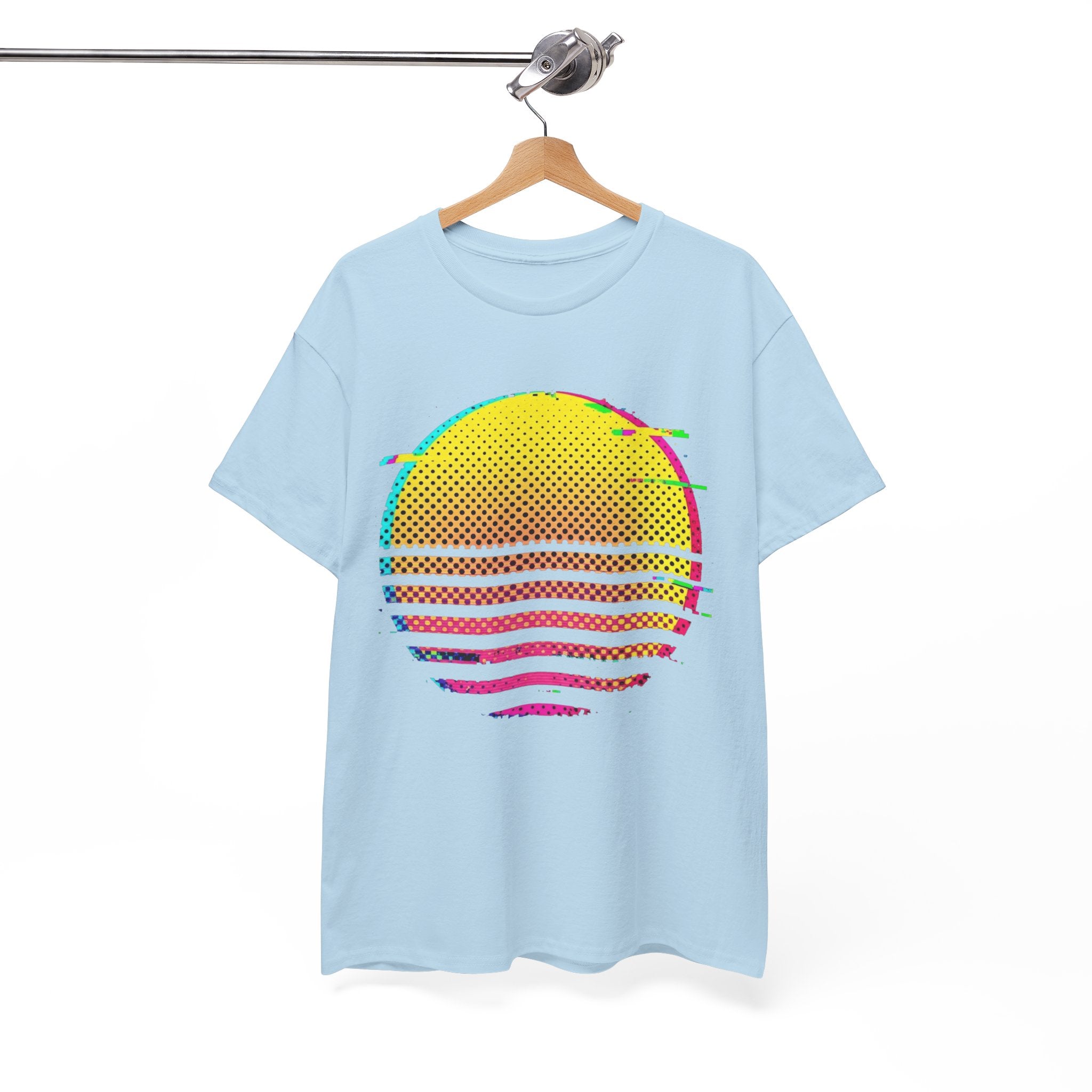 Retro Glitch Sunrise T-Shirt