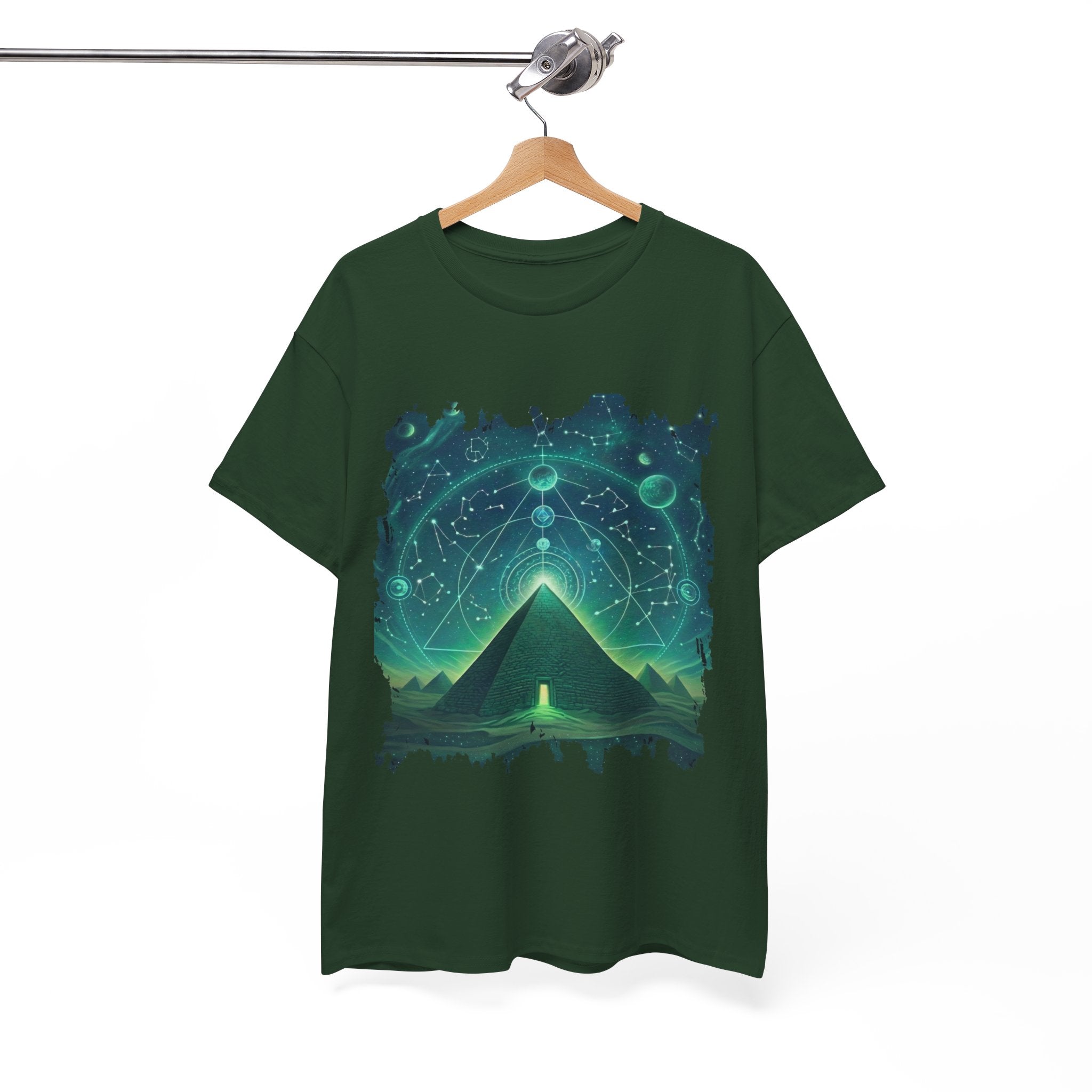 Mystic Pyramid Graphic Tee — Cosmic Geometry T-Shirt