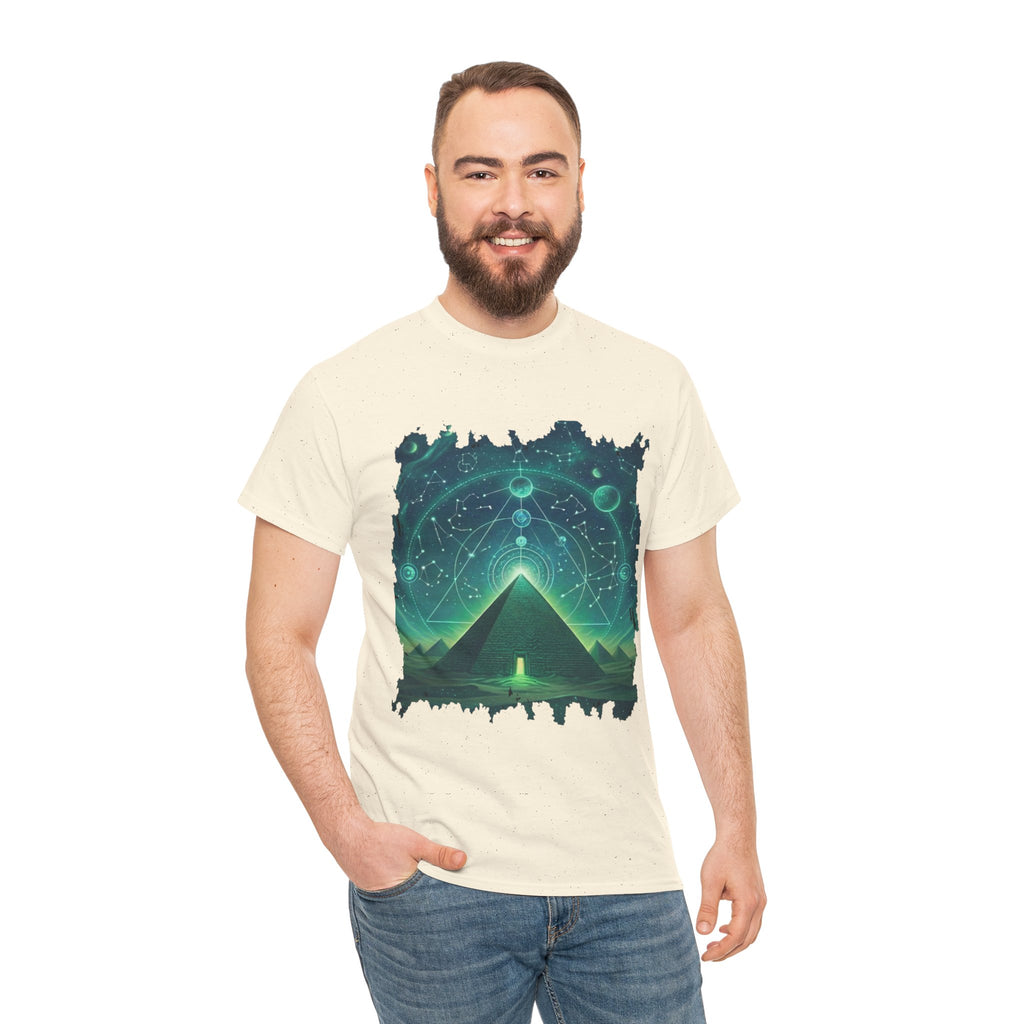 Mystic Pyramid Graphic Tee — Cosmic Geometry T-Shirt