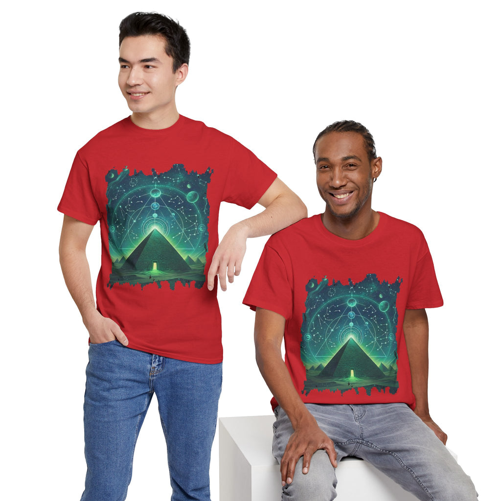 Mystic Pyramid Graphic Tee — Cosmic Geometry T-Shirt