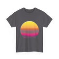 Retro 80s Synthwave Sunset T-Shirt - Vaporwave Neon Graphic Unisex Tee