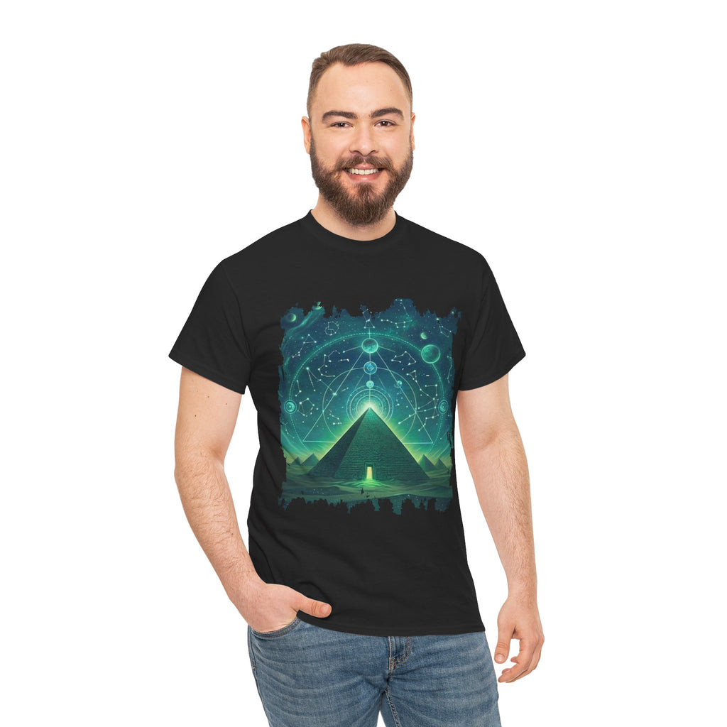 Mystic Pyramid Graphic Tee — Cosmic Geometry T-Shirt