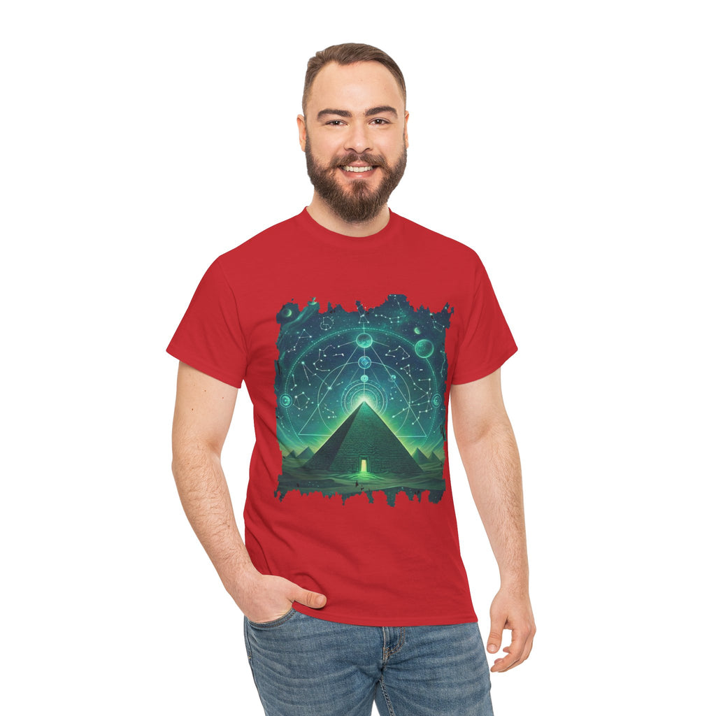 Mystic Pyramid Graphic Tee — Cosmic Geometry T-Shirt