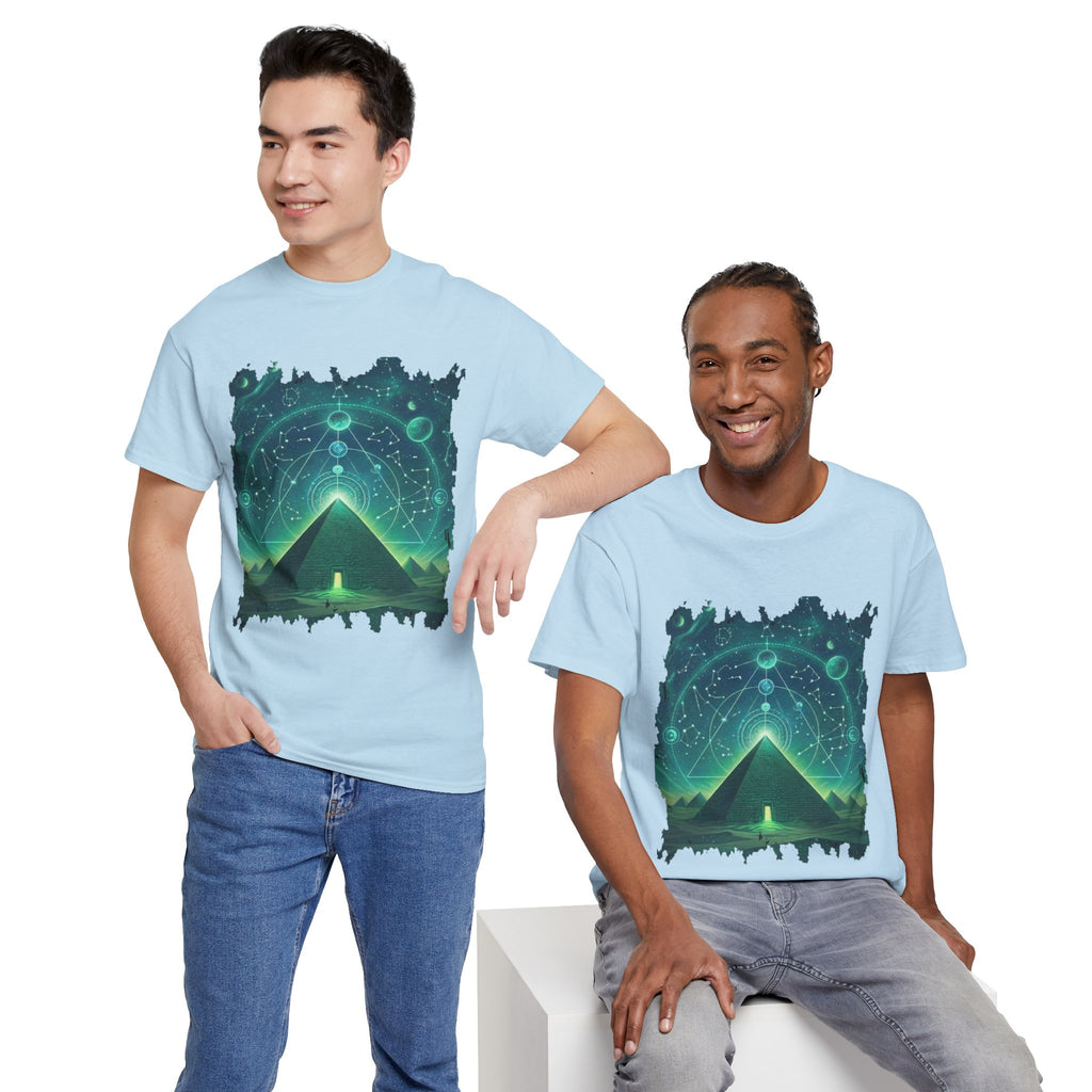 Mystic Pyramid Graphic Tee — Cosmic Geometry T-Shirt