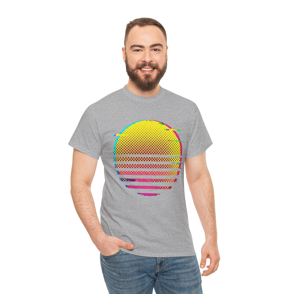 Retro Glitch Sunrise T-Shirt