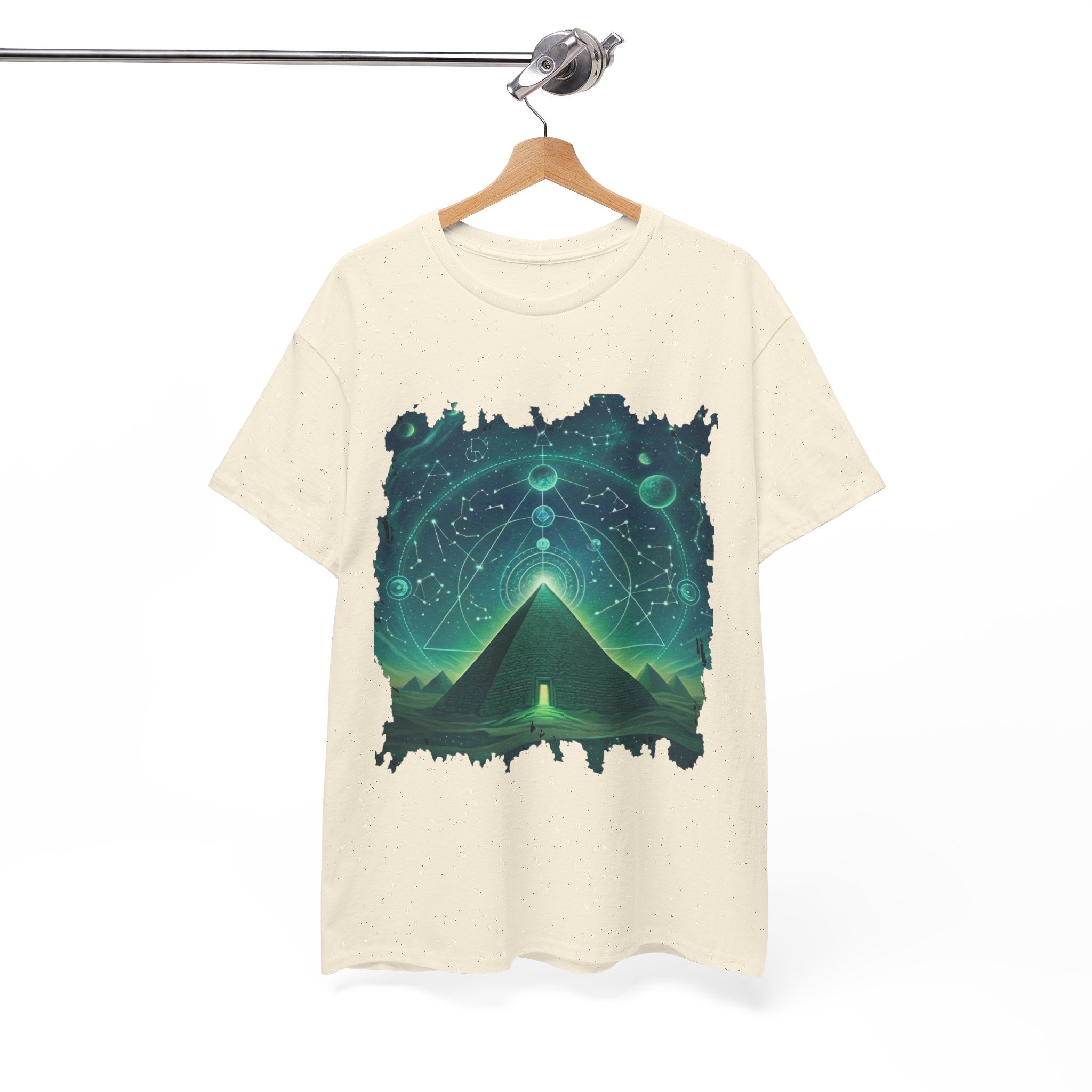 Mystic Pyramid Graphic Tee — Cosmic Geometry T-Shirt