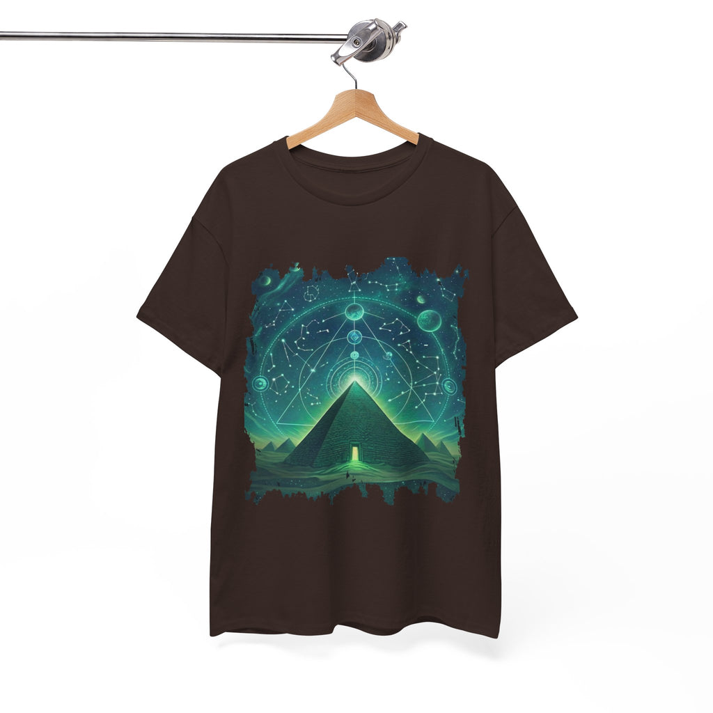 Mystic Pyramid Graphic Tee — Cosmic Geometry T-Shirt