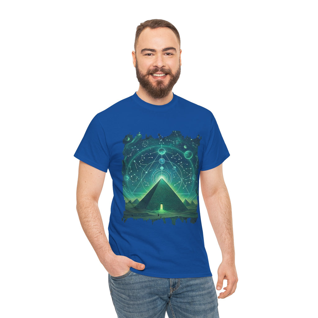 Mystic Pyramid Graphic Tee — Cosmic Geometry T-Shirt