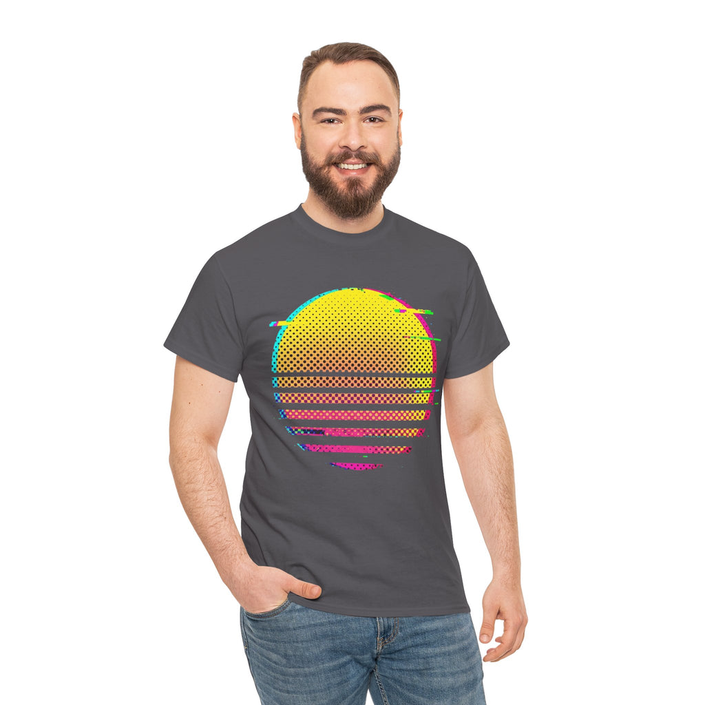 Retro Glitch Sunrise T-Shirt