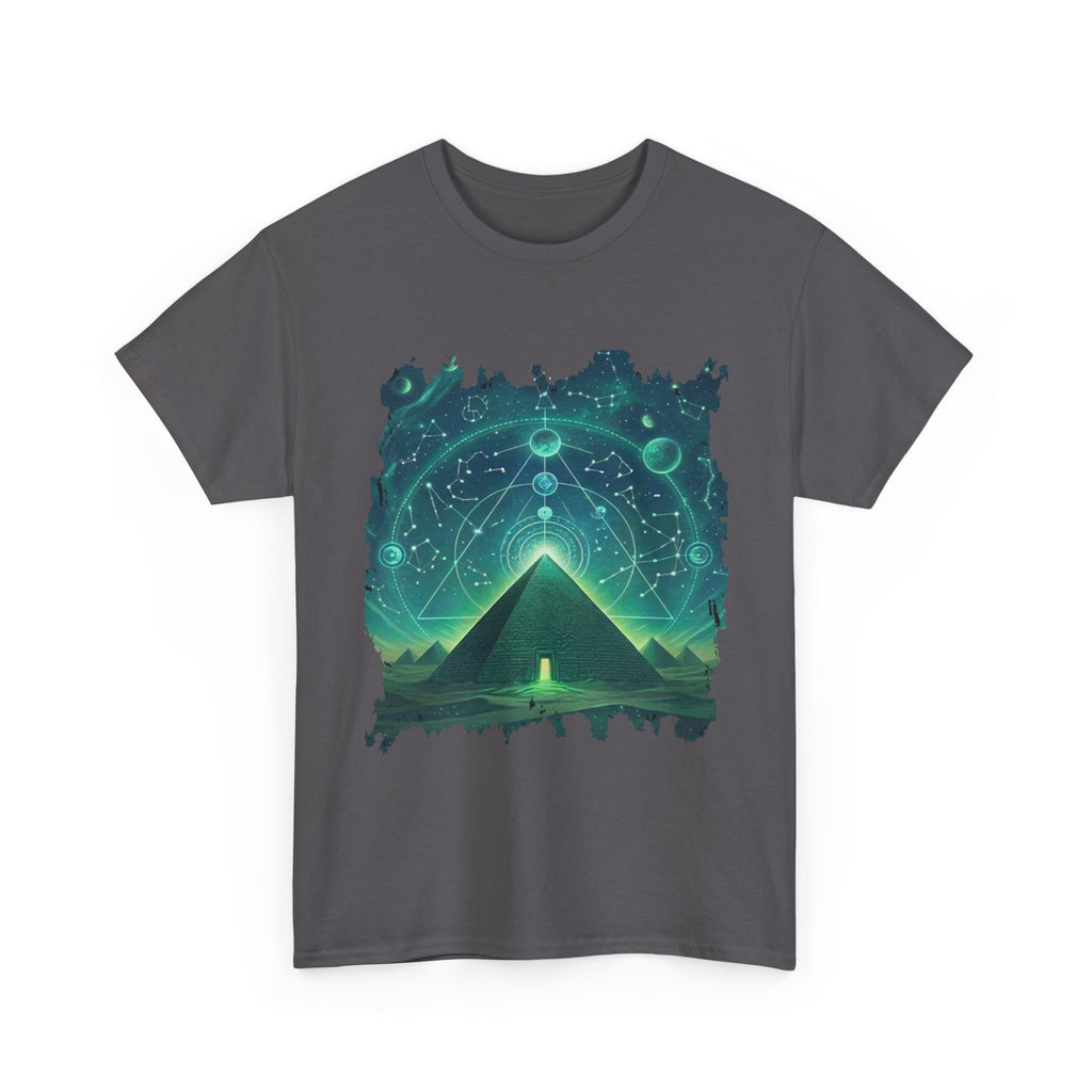 Mystic Pyramid Graphic Tee — Cosmic Geometry T-Shirt