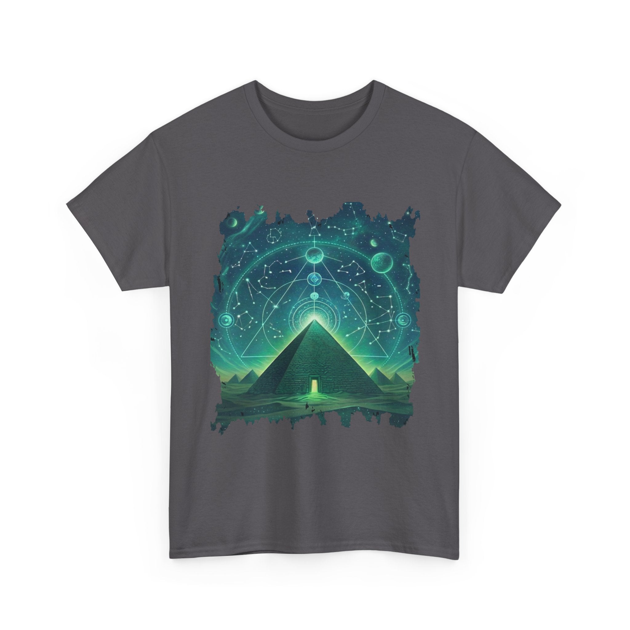Mystic Pyramid Graphic Tee — Cosmic Geometry T-Shirt