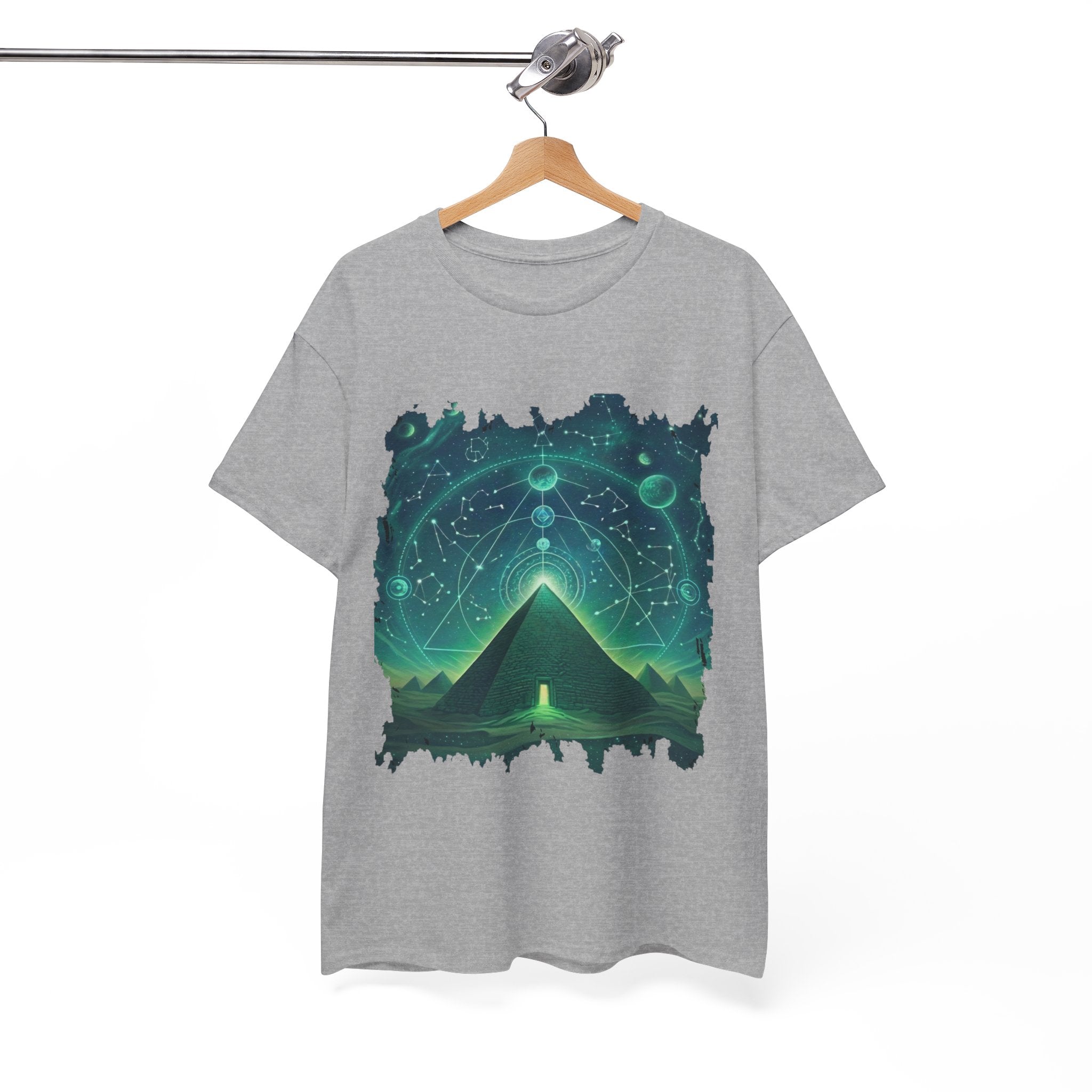 Mystic Pyramid Graphic Tee — Cosmic Geometry T-Shirt