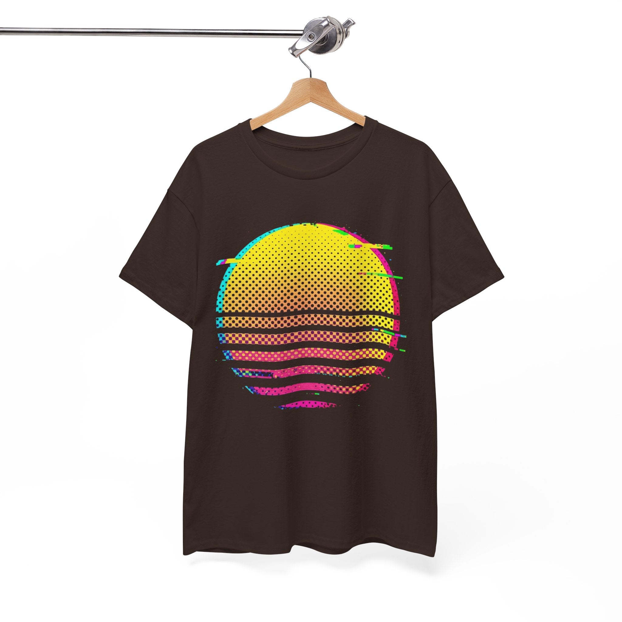 Retro Glitch Sunrise T-Shirt