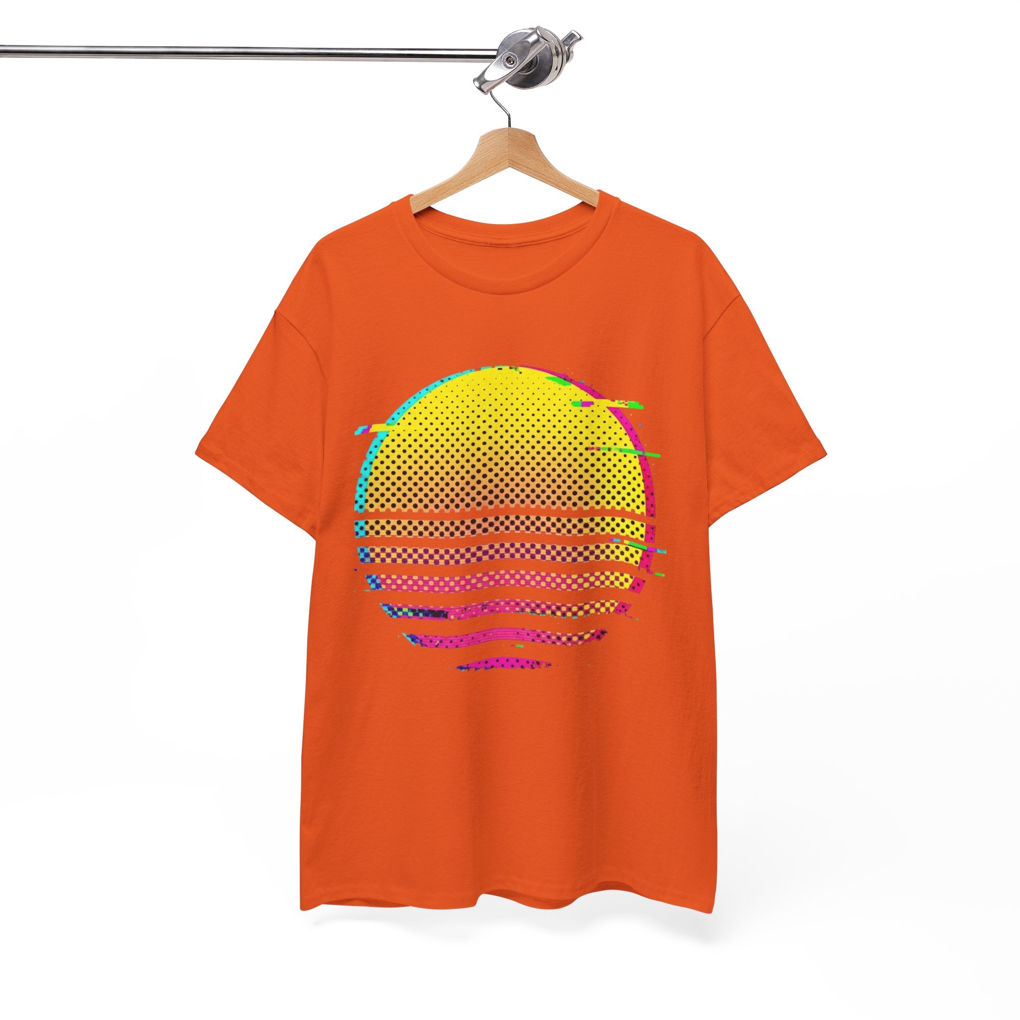 Retro Glitch Sunrise T-Shirt