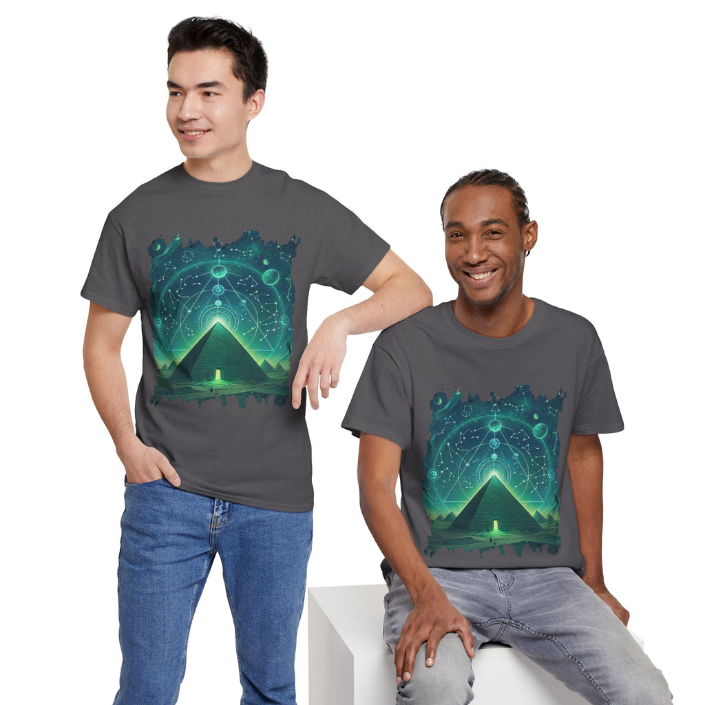 Mystic Pyramid Graphic Tee — Cosmic Geometry T-Shirt