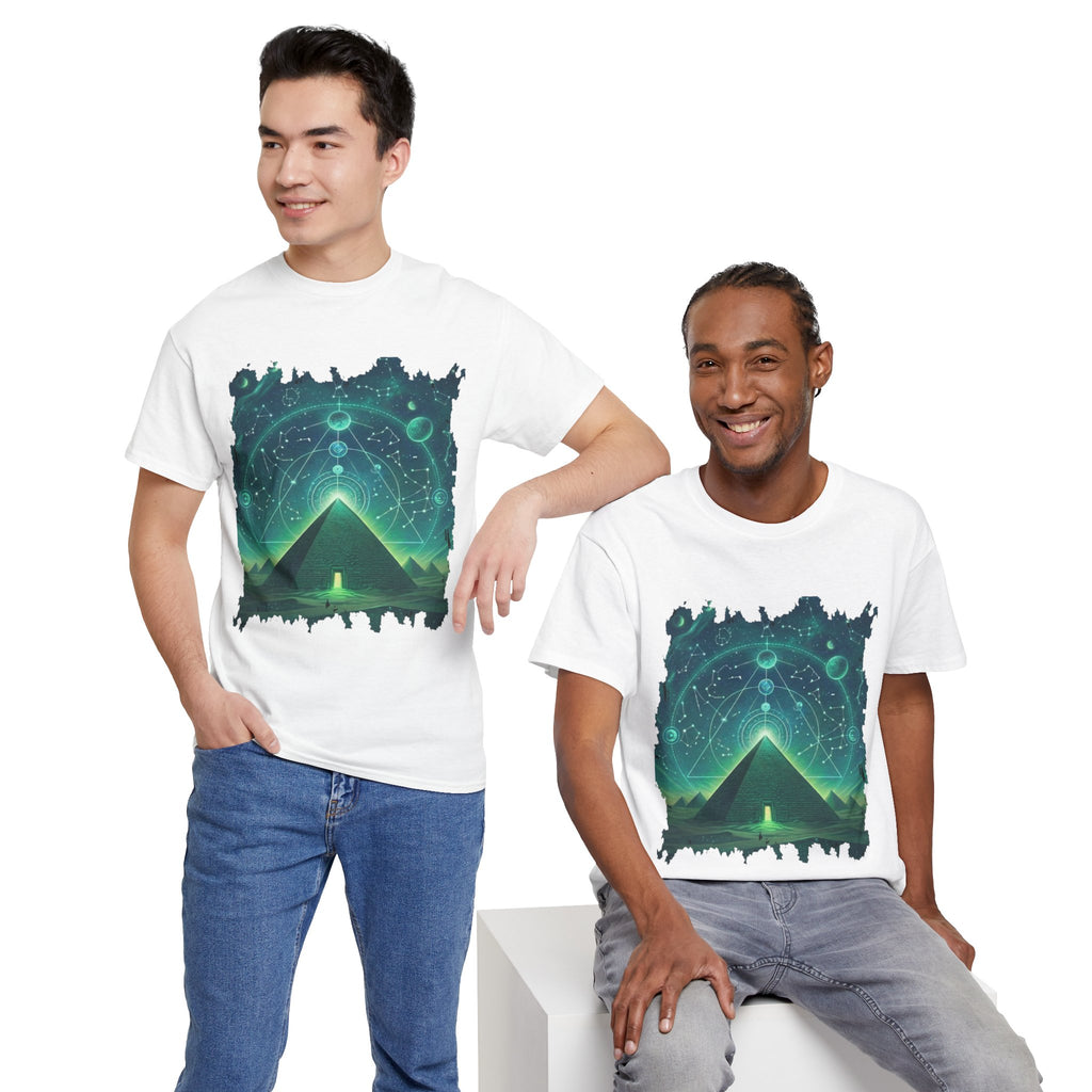 Mystic Pyramid Graphic Tee — Cosmic Geometry T-Shirt