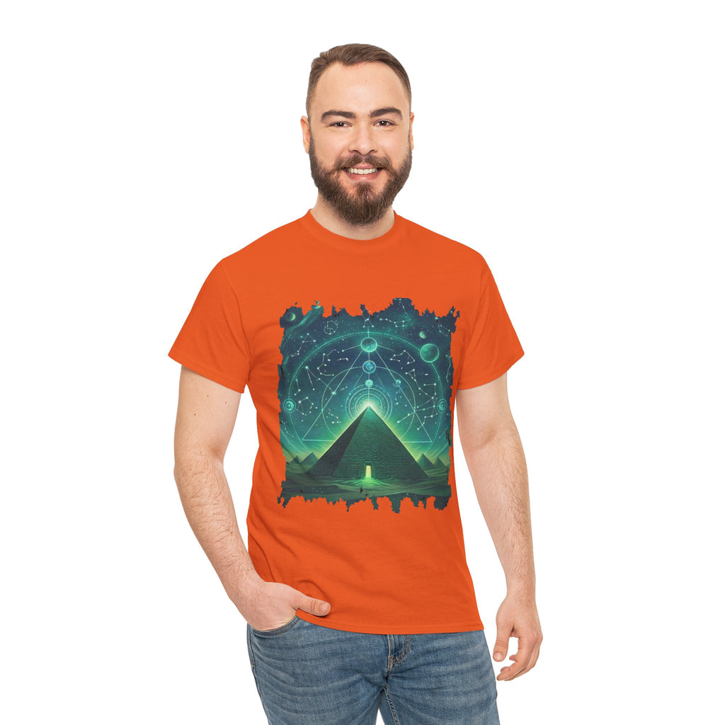 Mystic Pyramid Graphic Tee — Cosmic Geometry T-Shirt
