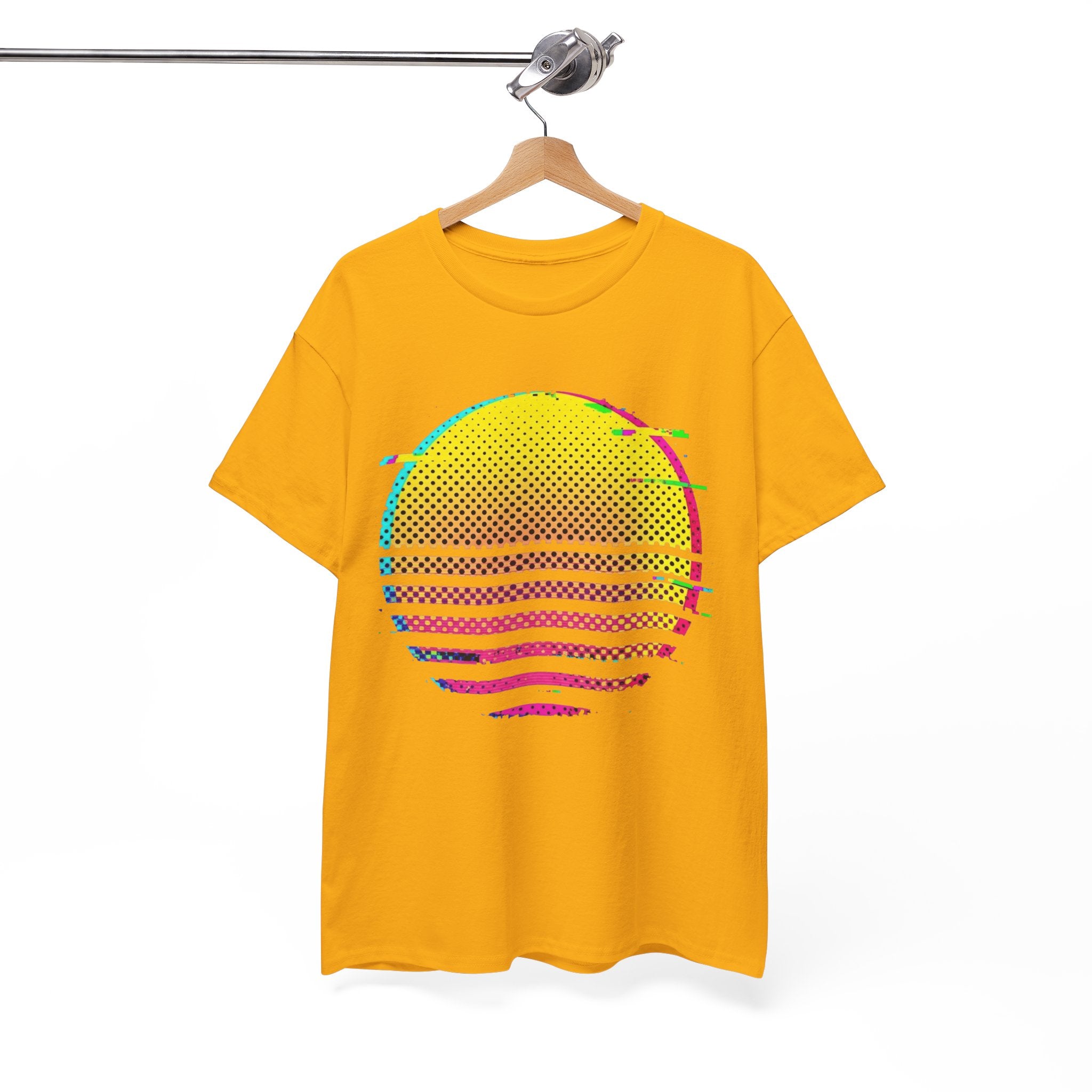 Retro Glitch Sunrise T-Shirt