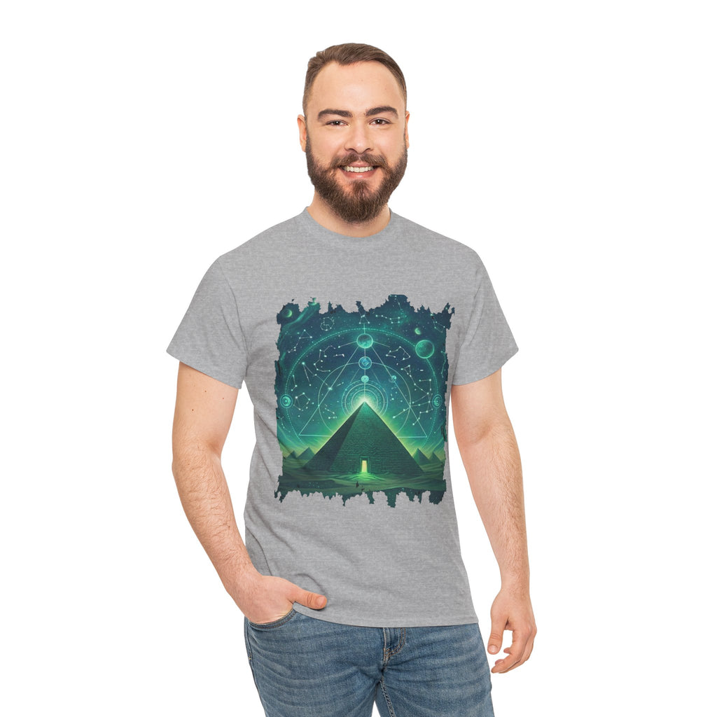 Mystic Pyramid Graphic Tee — Cosmic Geometry T-Shirt