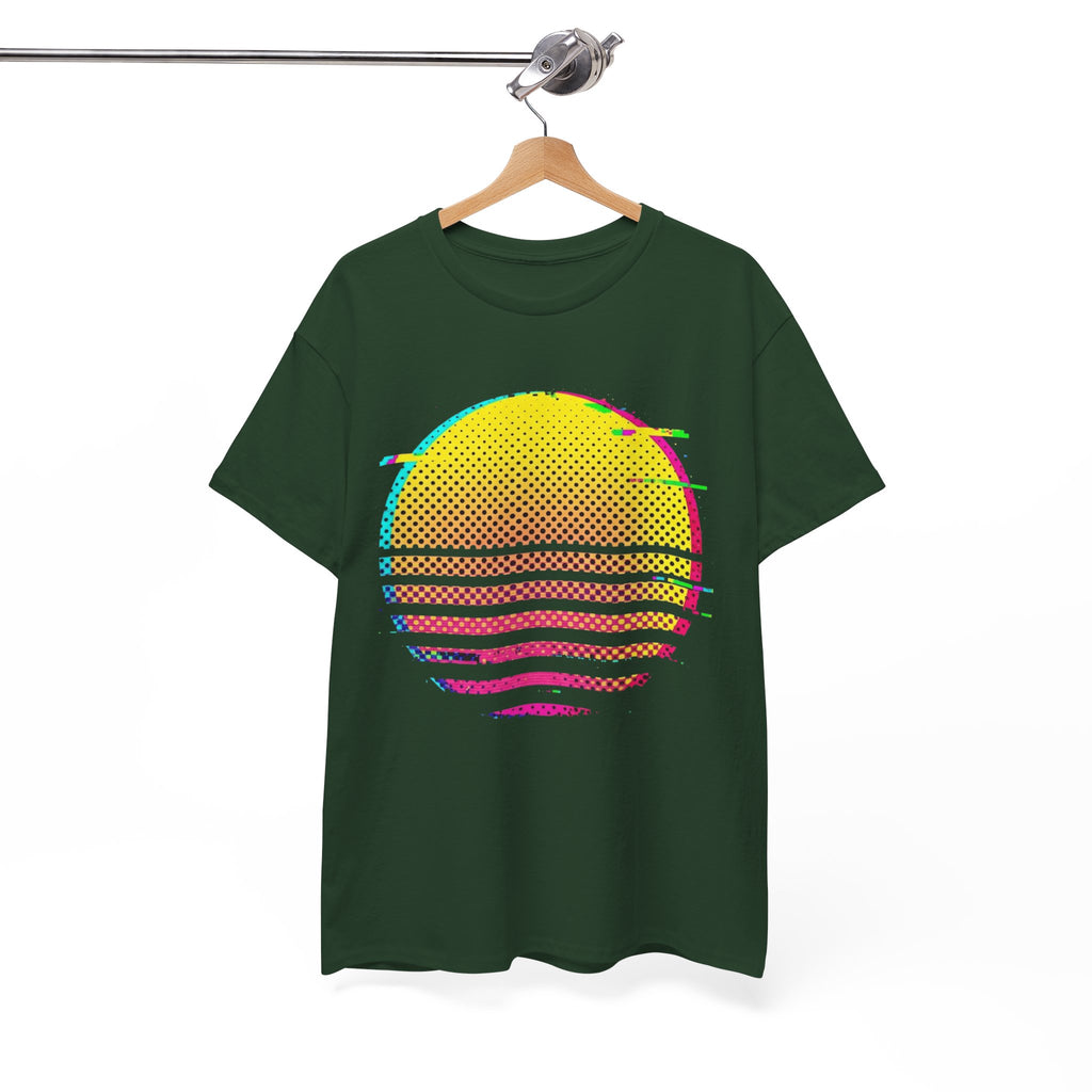 Retro Glitch Sunrise T-Shirt