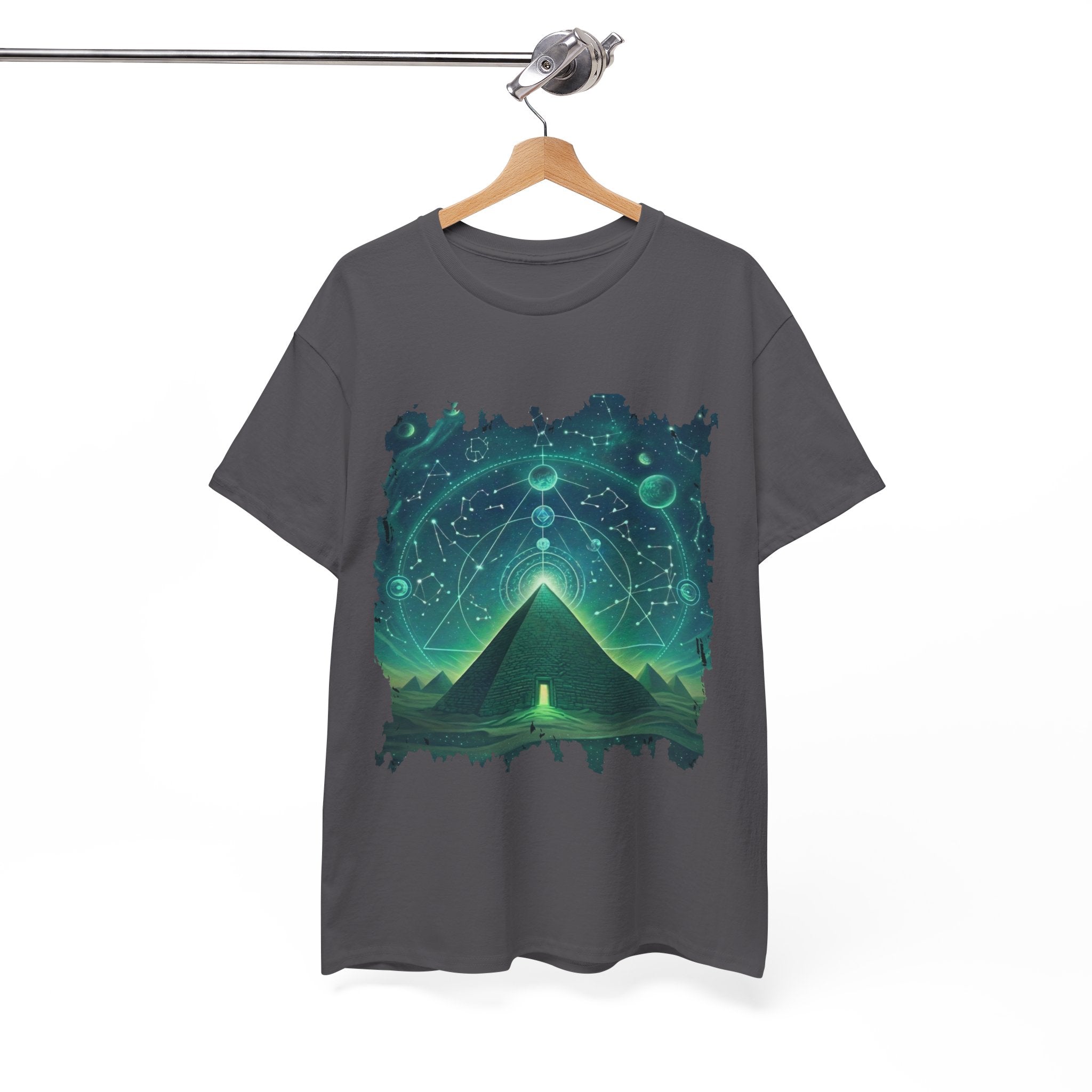 Mystic Pyramid Graphic Tee — Cosmic Geometry T-Shirt