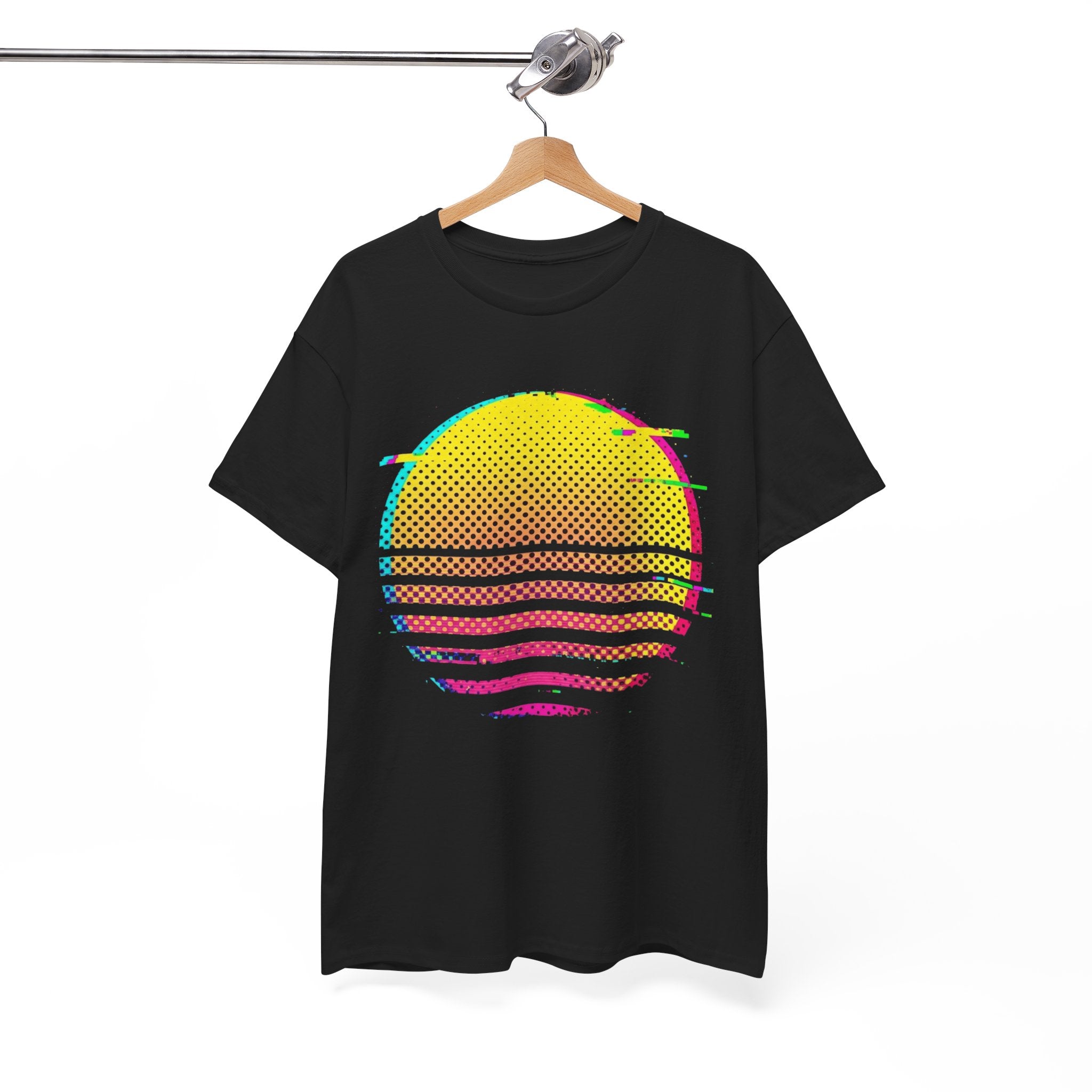 Retro Glitch Sunrise T-Shirt