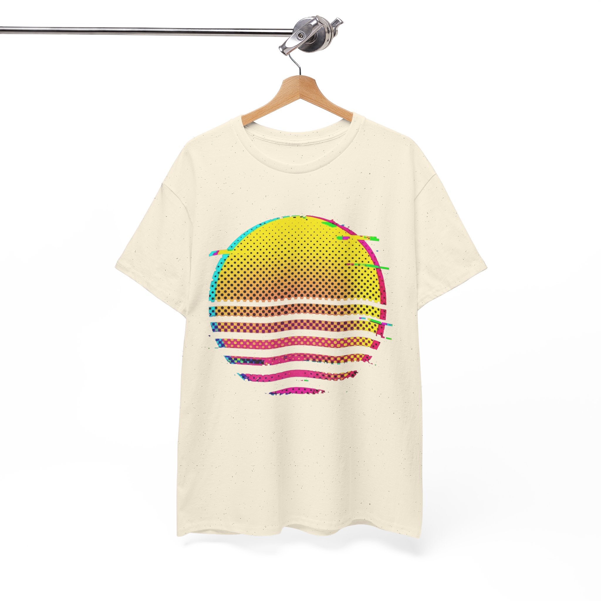 Retro Glitch Sunrise T-Shirt