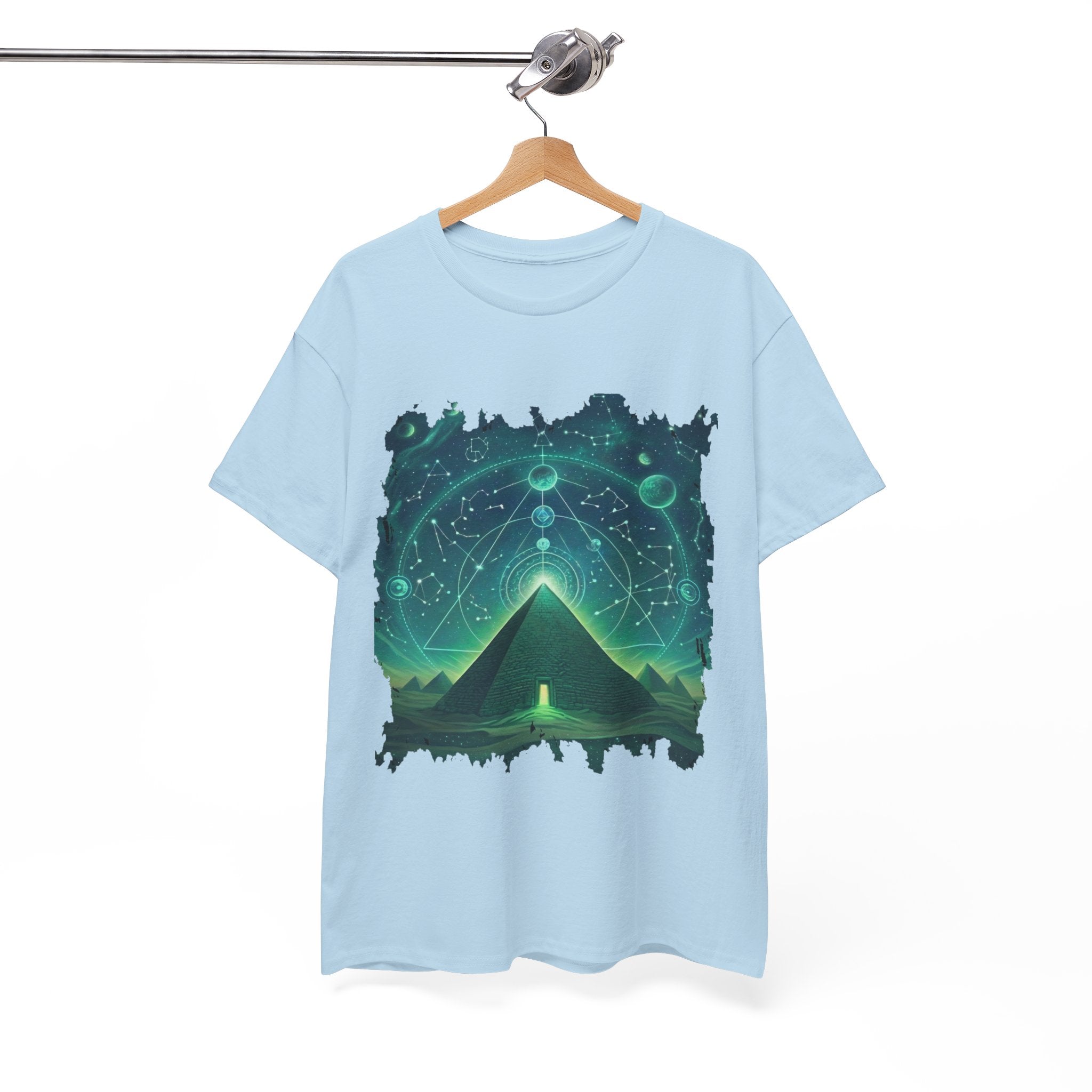 Mystic Pyramid Graphic Tee — Cosmic Geometry T-Shirt