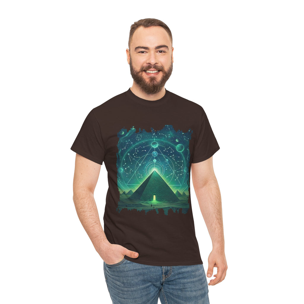 Mystic Pyramid Graphic Tee — Cosmic Geometry T-Shirt