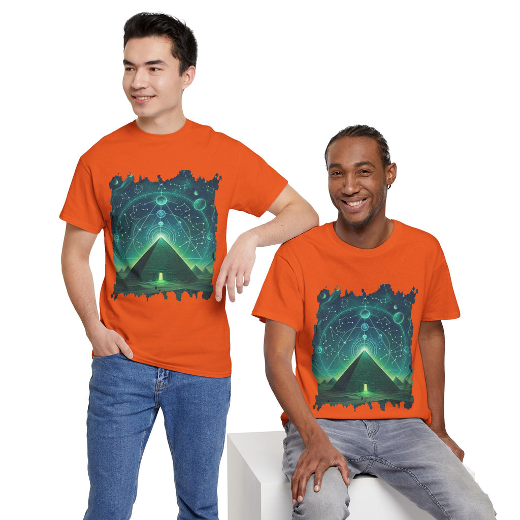 Mystic Pyramid Graphic Tee — Cosmic Geometry T-Shirt