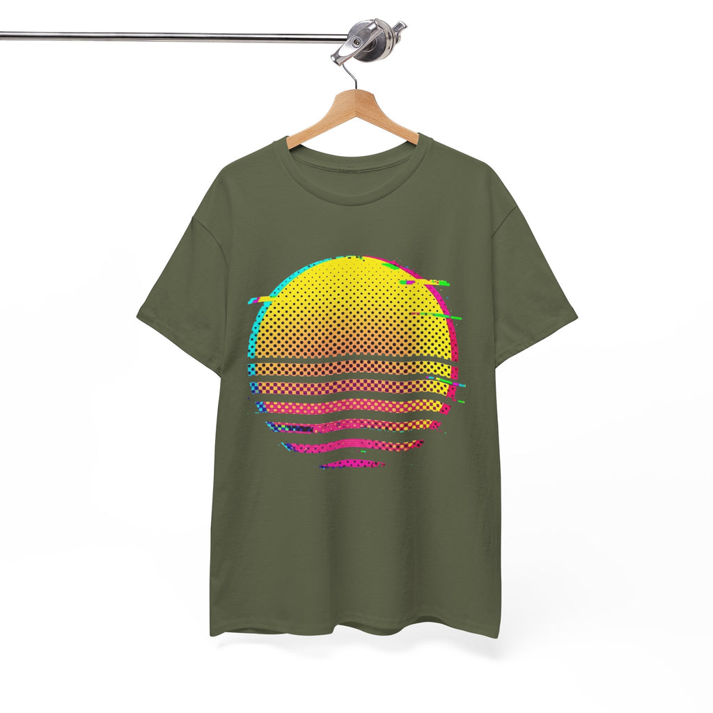 Retro Glitch Sunrise T-Shirt