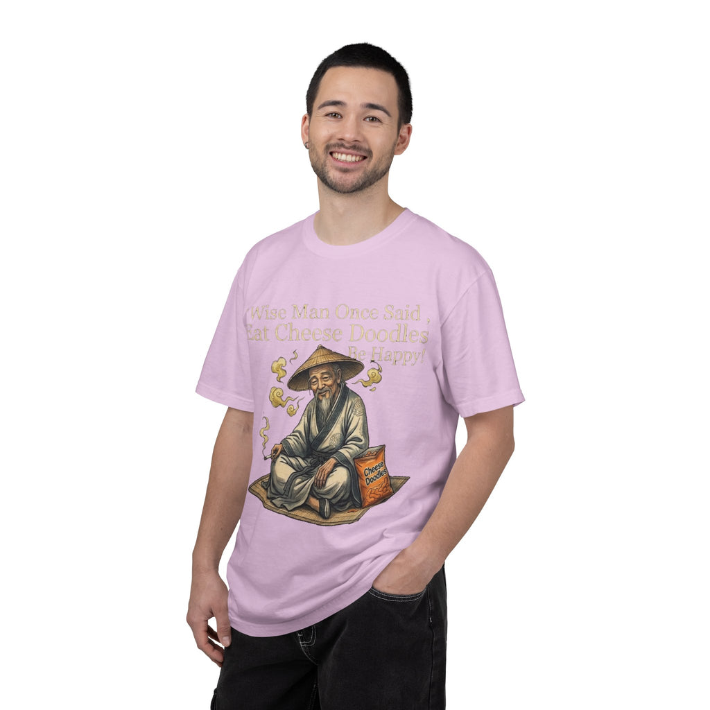 Wise Man Once Said 'Eat Cheese Doodles Be Happy'  Stoner Funny T-Shirt