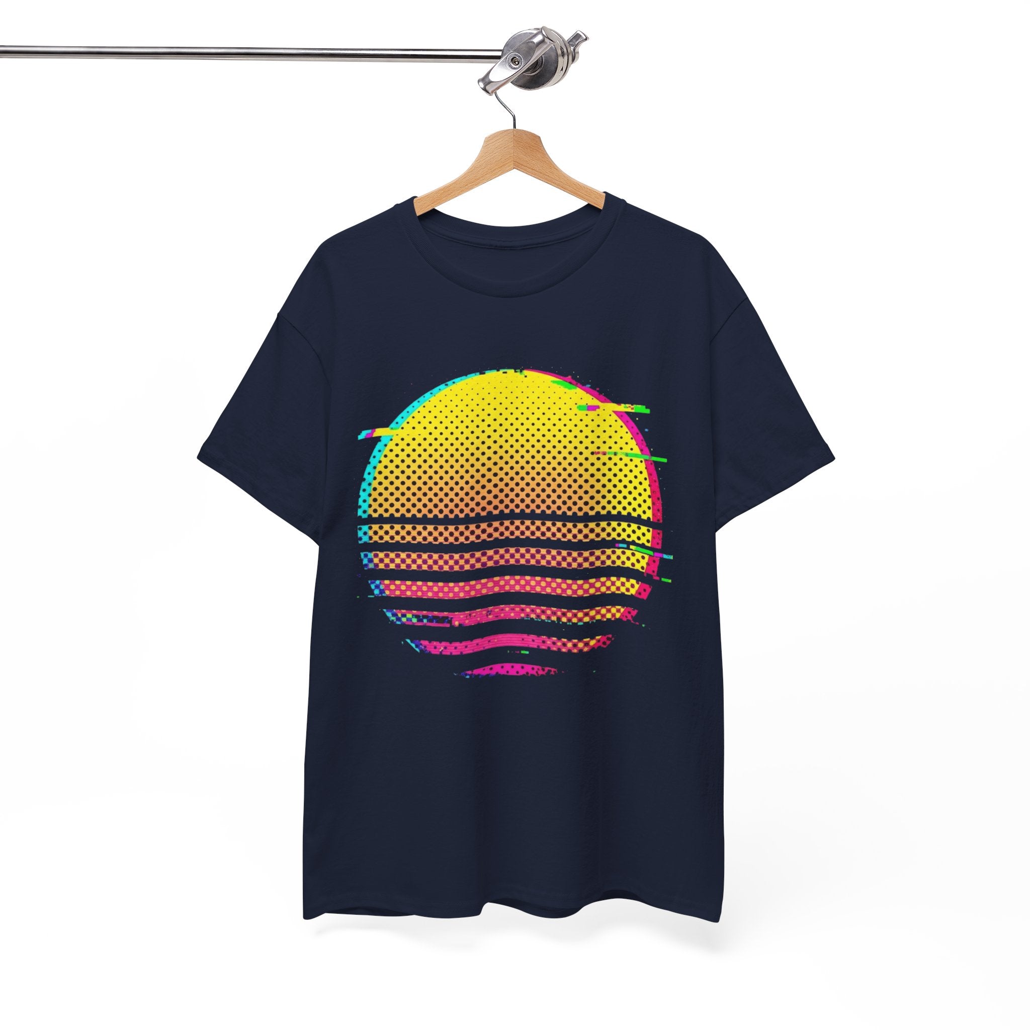 Retro Glitch Sunrise T-Shirt