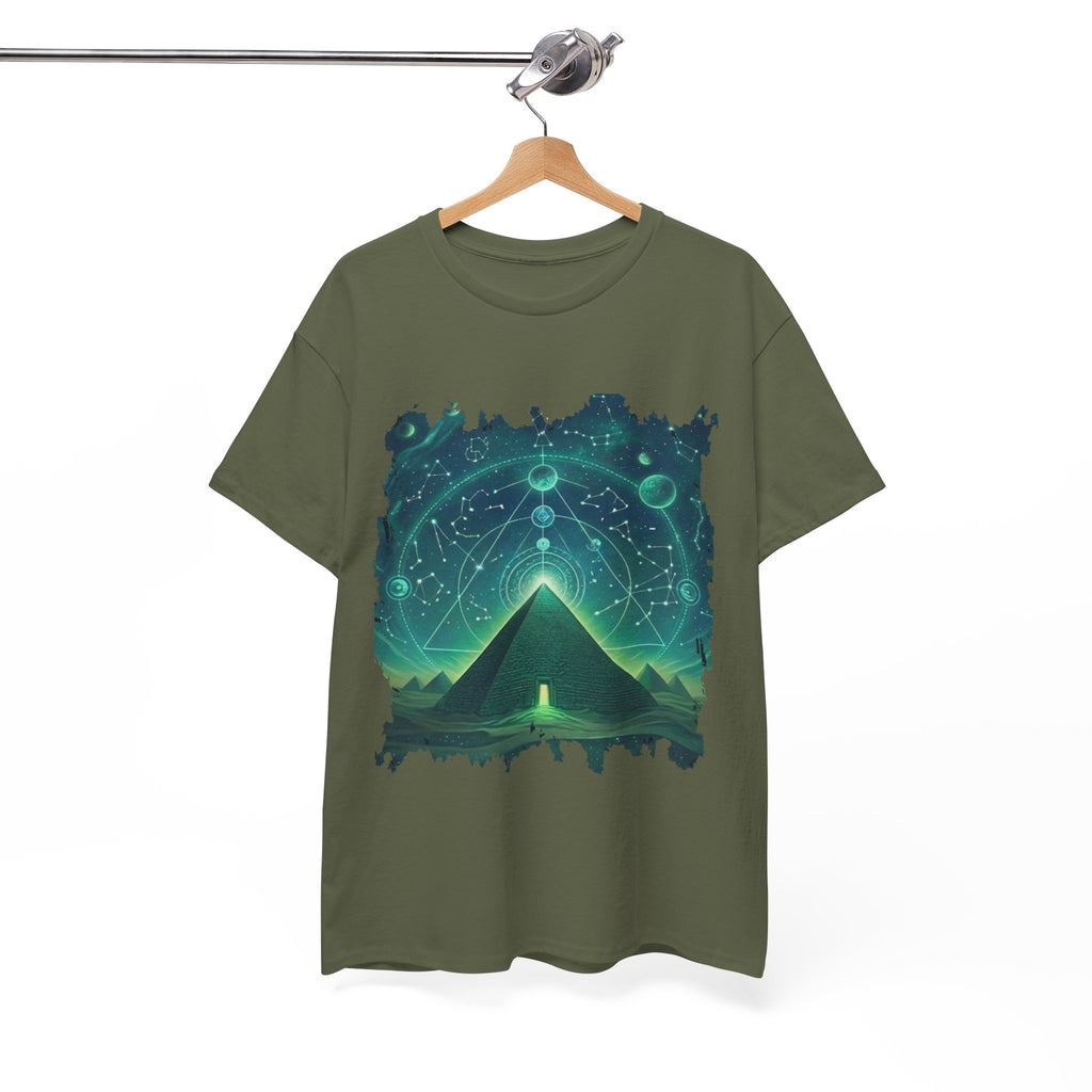 Mystic Pyramid Graphic Tee — Cosmic Geometry T-Shirt