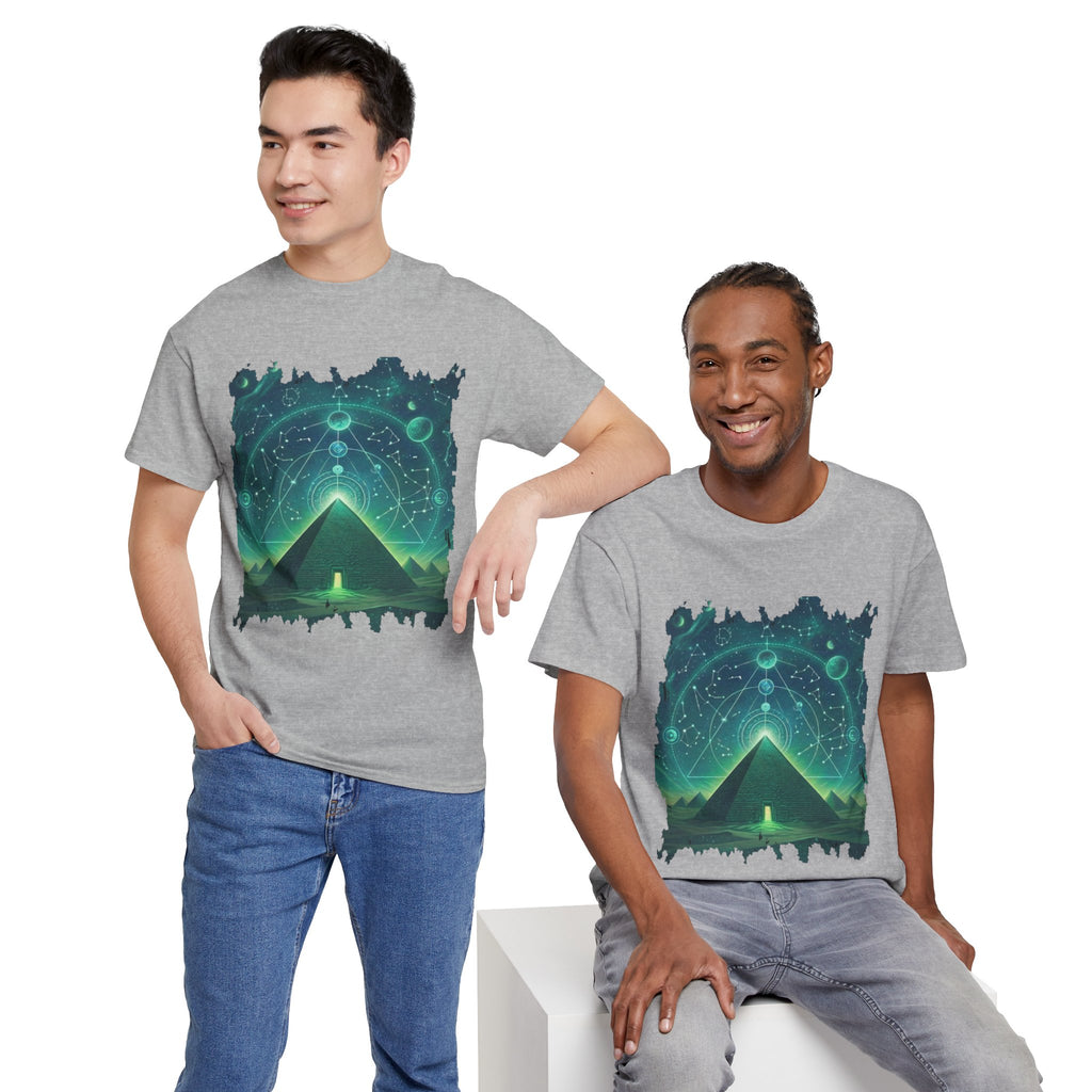 Mystic Pyramid Graphic Tee — Cosmic Geometry T-Shirt
